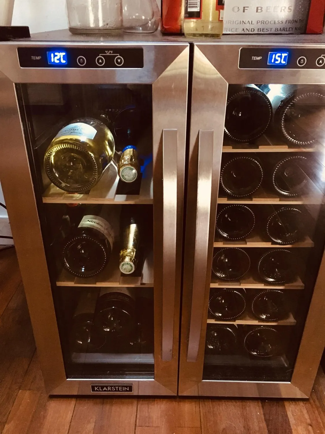 Klarstein SalooNapa cave à vin 24 bouteilles 2 portes