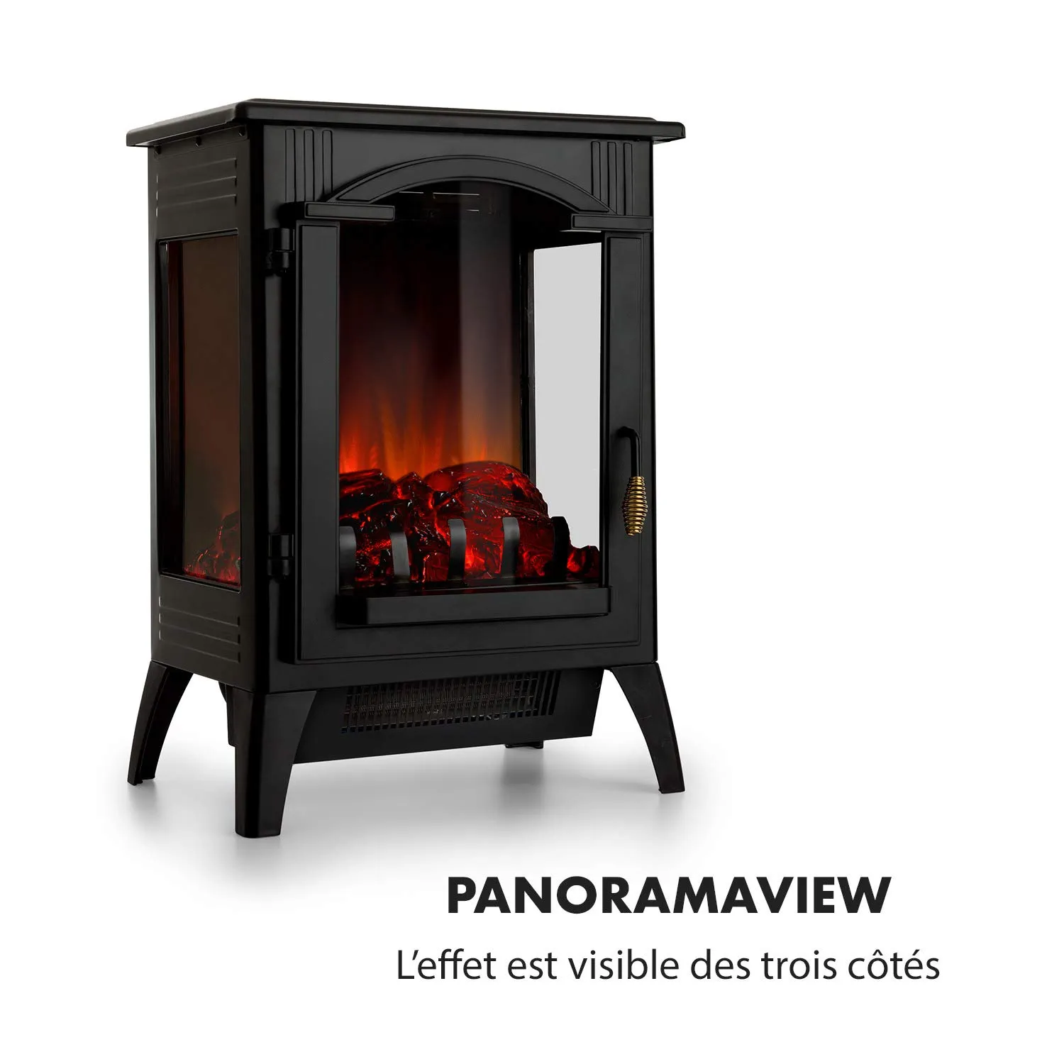 Klarstein Graz cheminée électrique noire 2000 W
