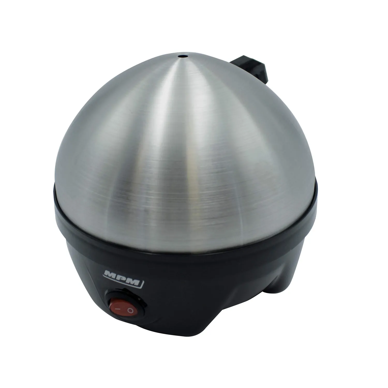 MPM MGJ-01M Cuiseur à Œufs 7 Œufs Noir Inox Doux-Dur