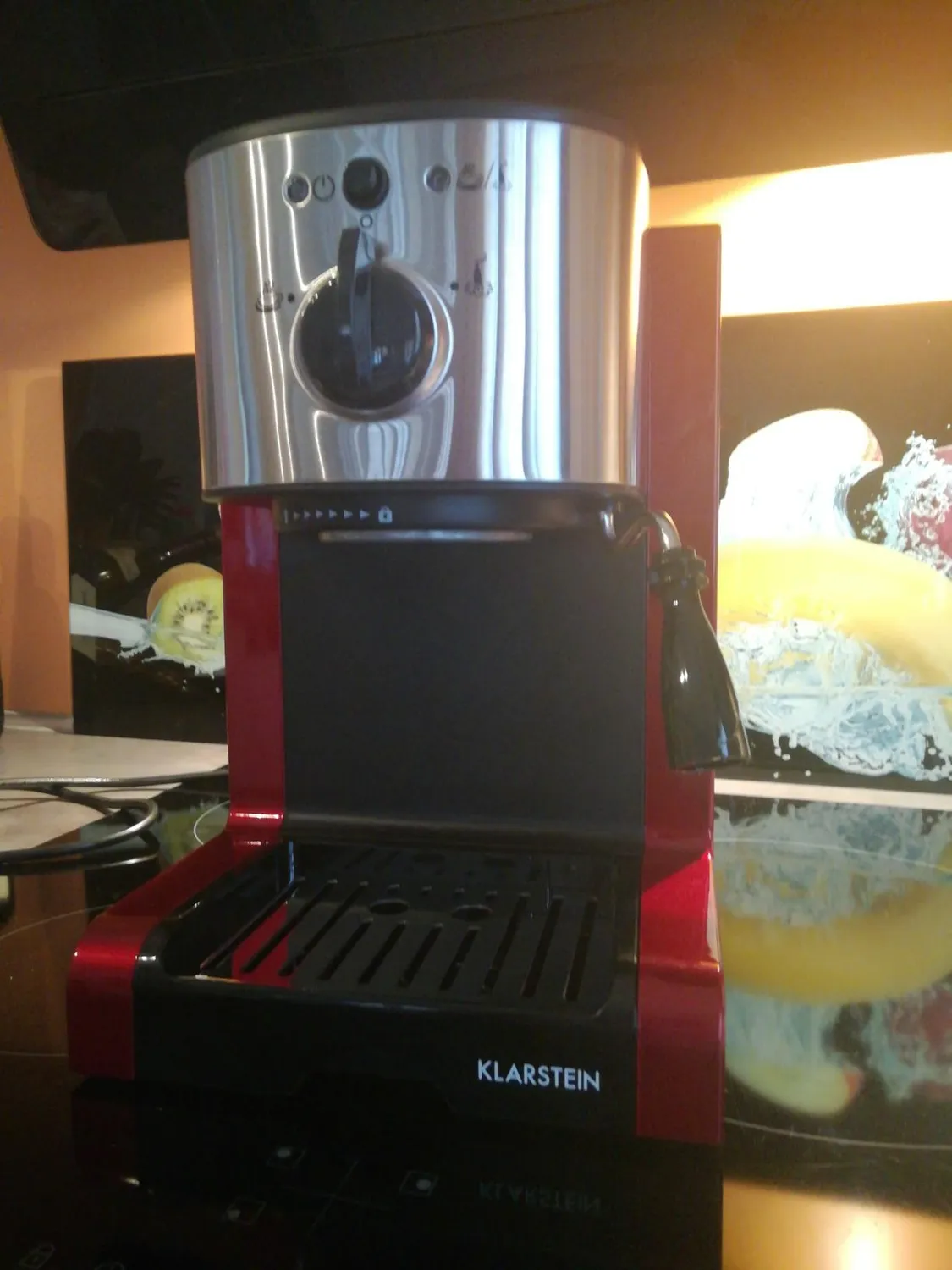 Klarstein Passionata Rossa 20 machine expresso 20 bars inox