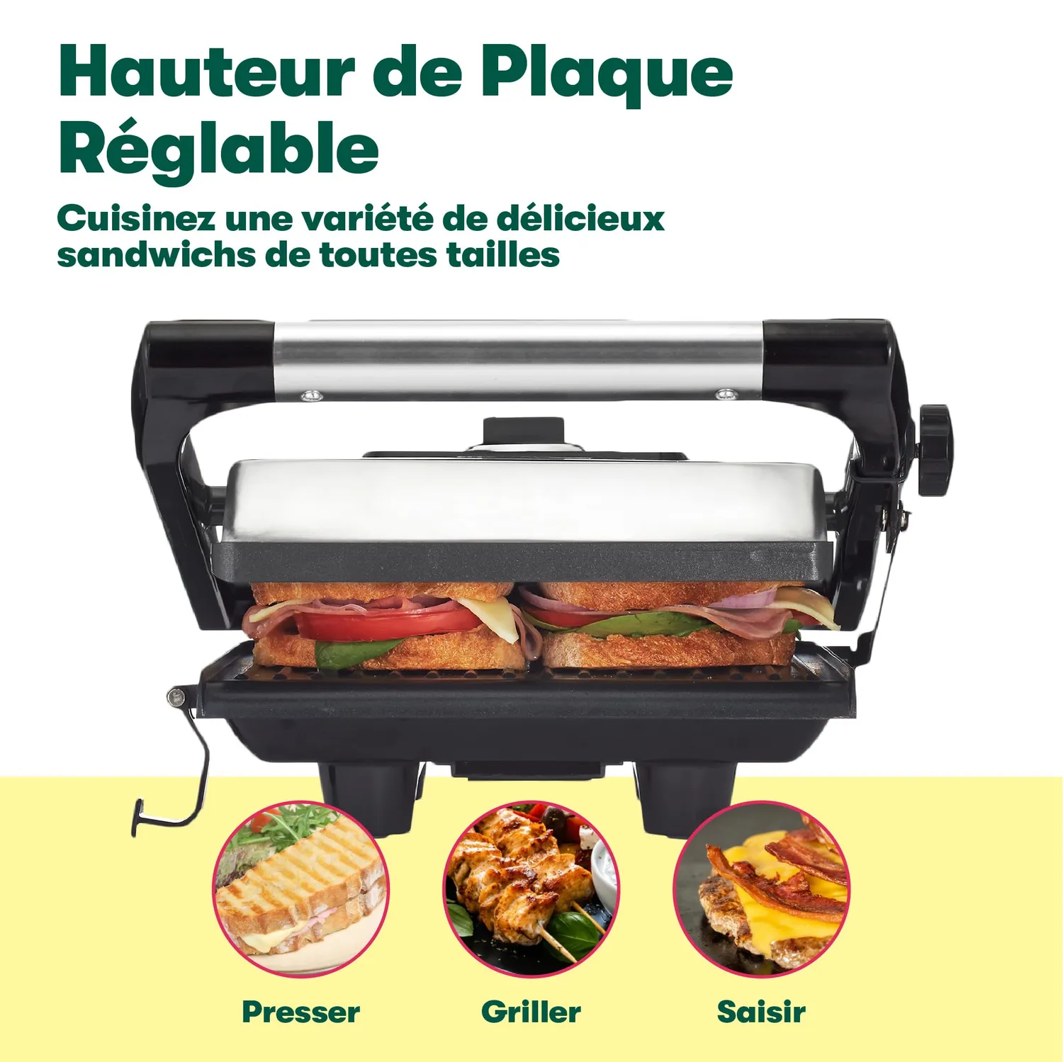 La Bella presse à panini grill sandwich inox 1400W