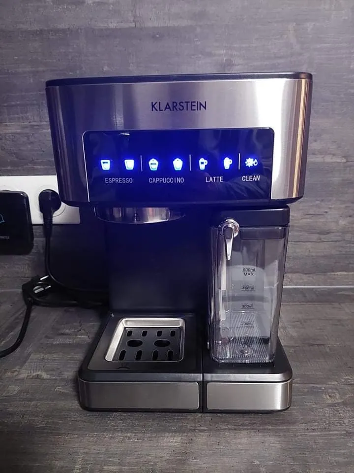 Klarstein machine expresso 15 bars 1,5 L inox 1050 W
