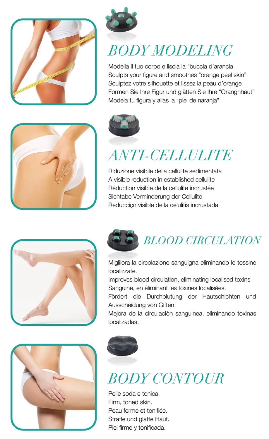 Beper Body Sense 40.500 masseur anti-cellulite blanc infrarouge