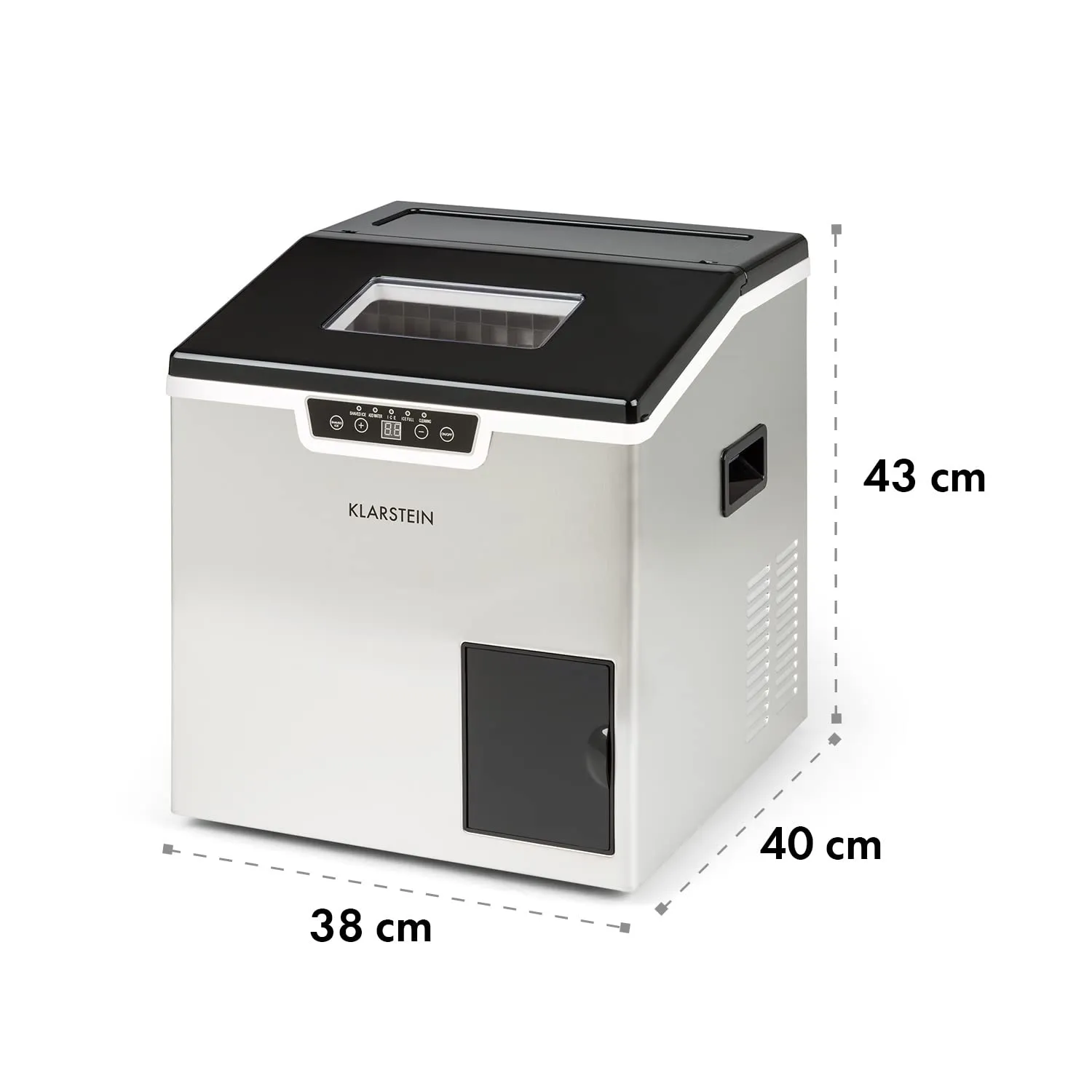 Klarstein machine à glaçons 20 kg 3 L balles et pilée