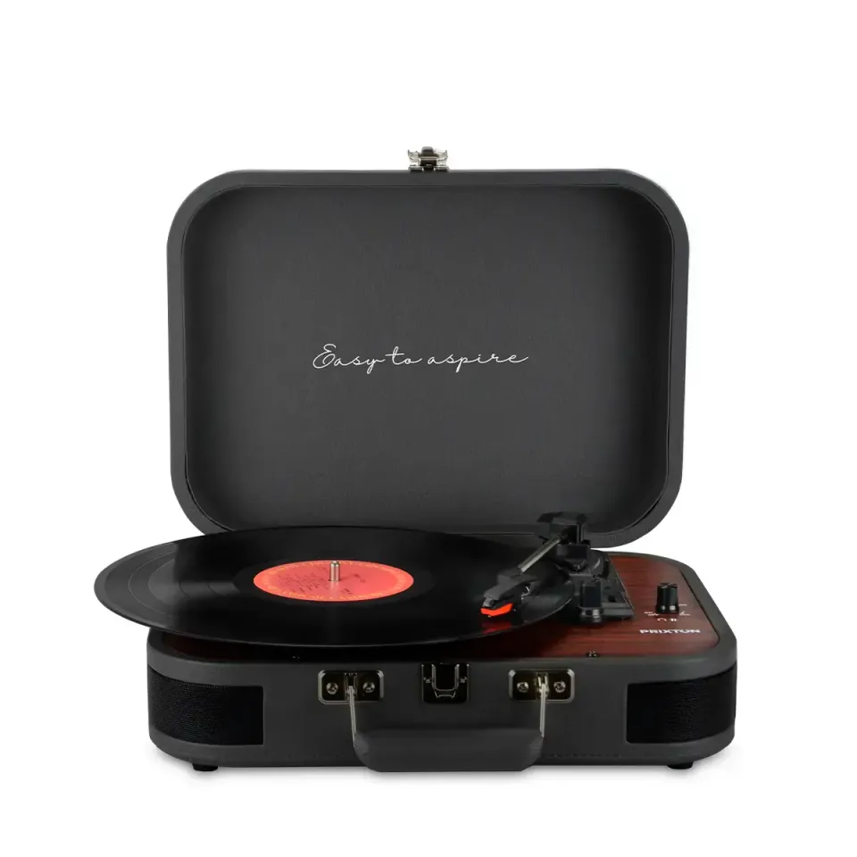 Prixton VC600 platine vinyle gris foncé 2x5 W