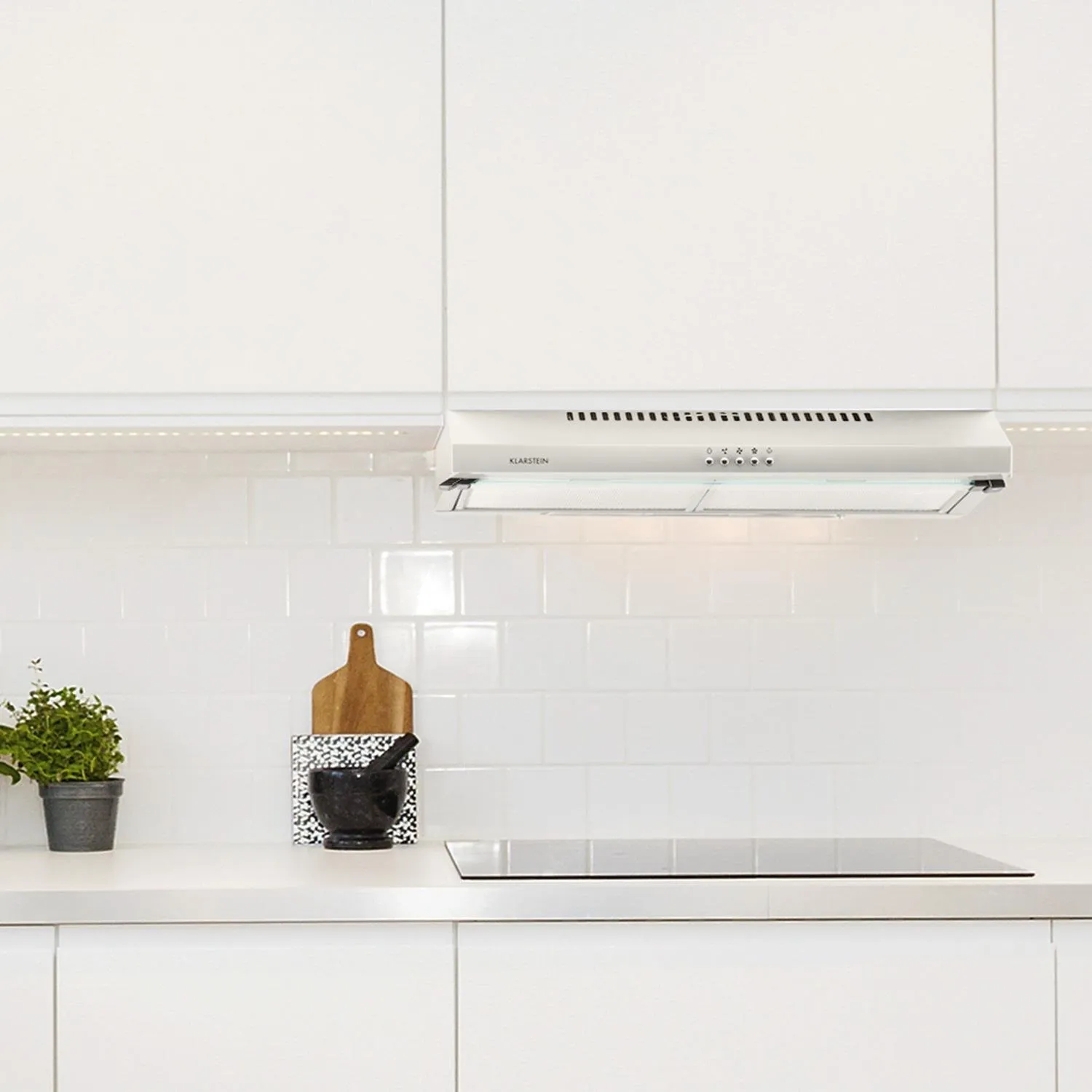 Klarstein Purista hotte aspirante 60 cm argent 190 m³/h