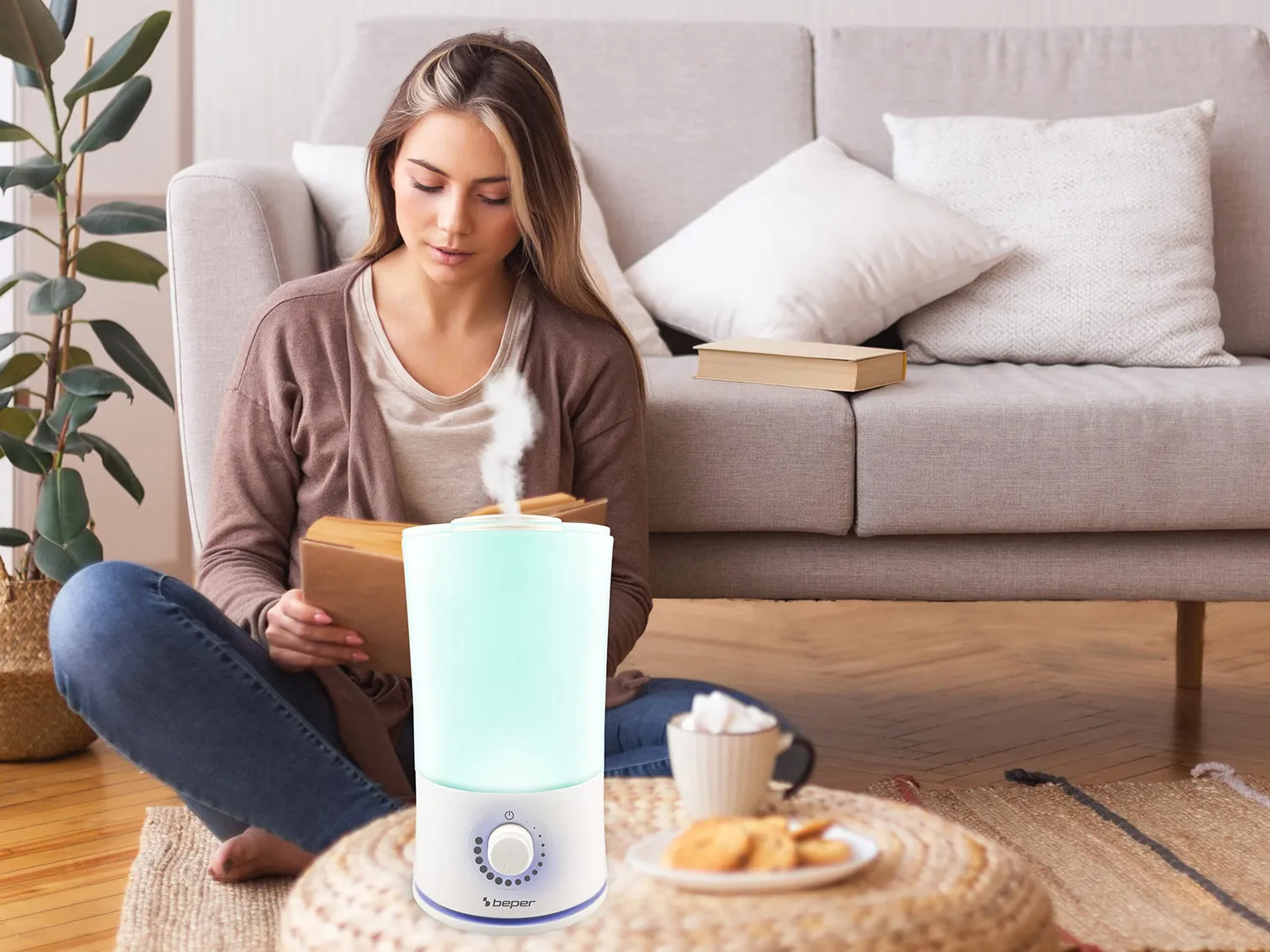 Beper 70.401 humidificateur diffuseur 2,4 L blanc