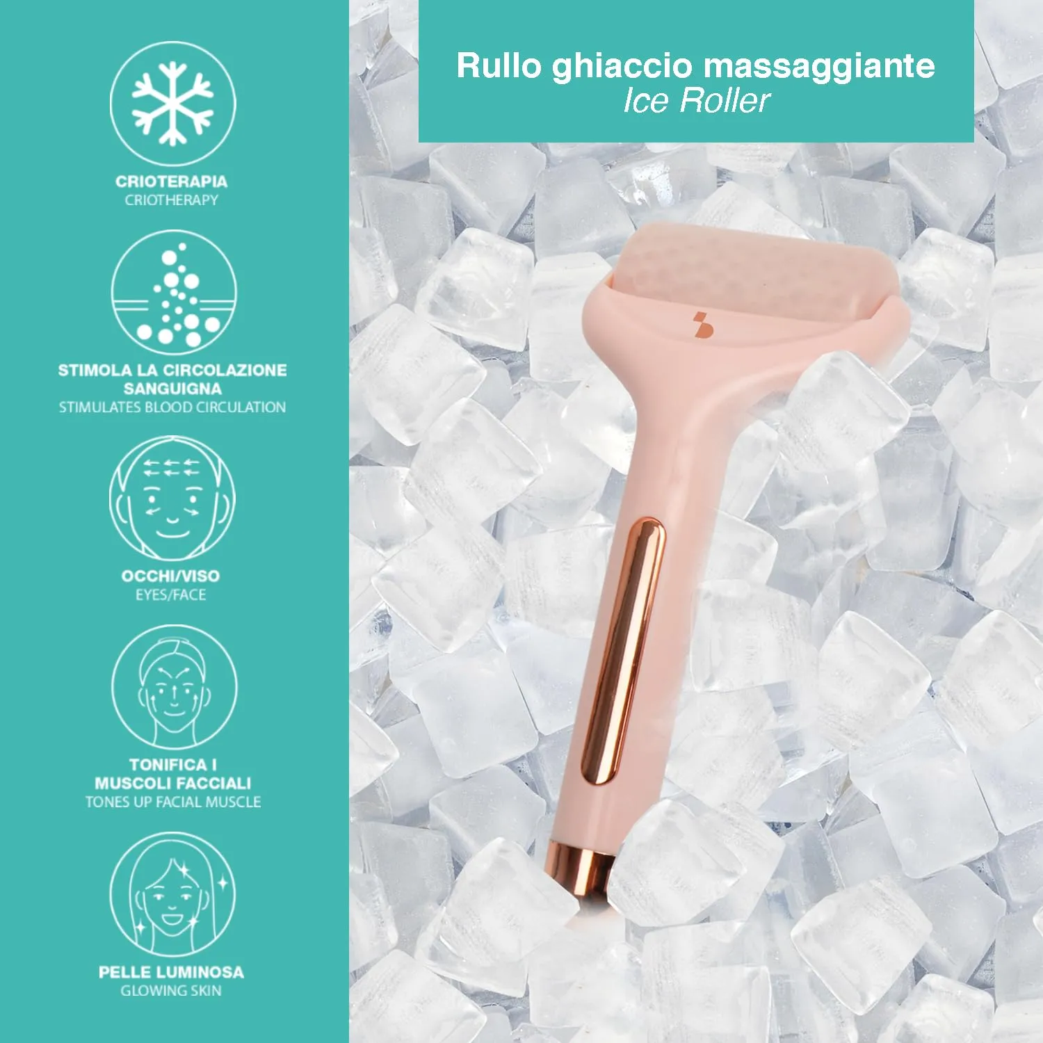 Beper C301ABE110 rouleau glace visage anti-poches