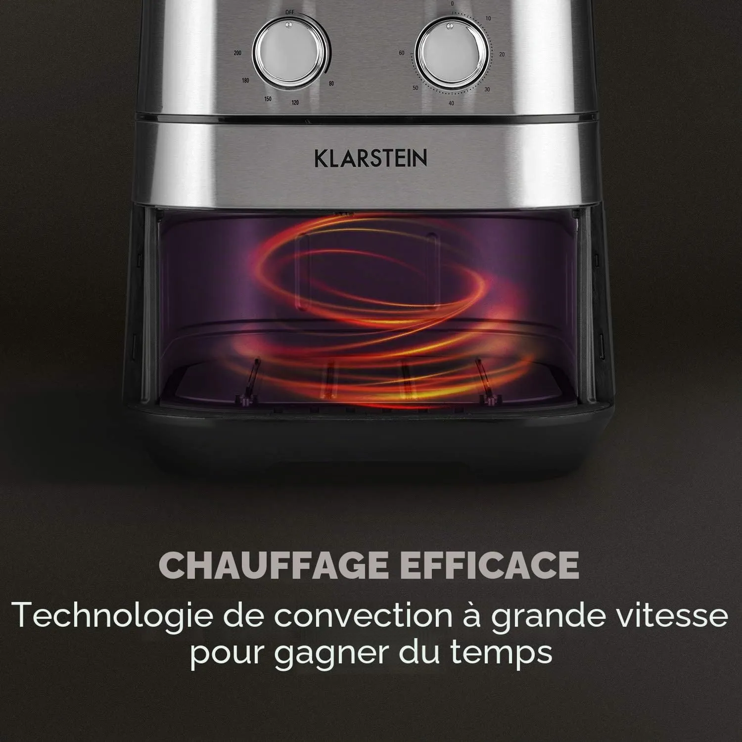 Klarstein AeroVital friteuse sans huile 5,4 L 1700W inox
