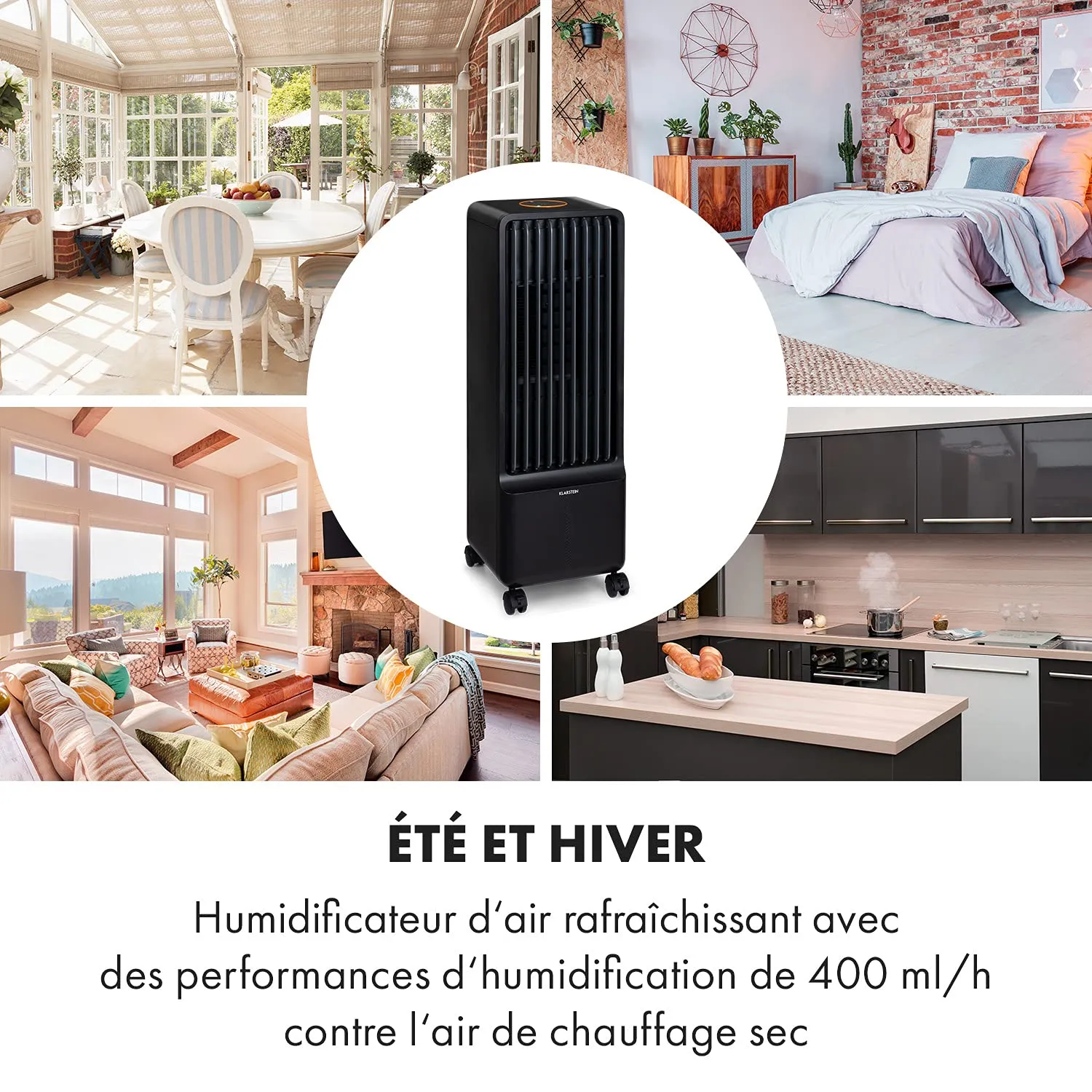 Klarstein Maxflow Smart rafraîchisseur d'air noir 5 L
