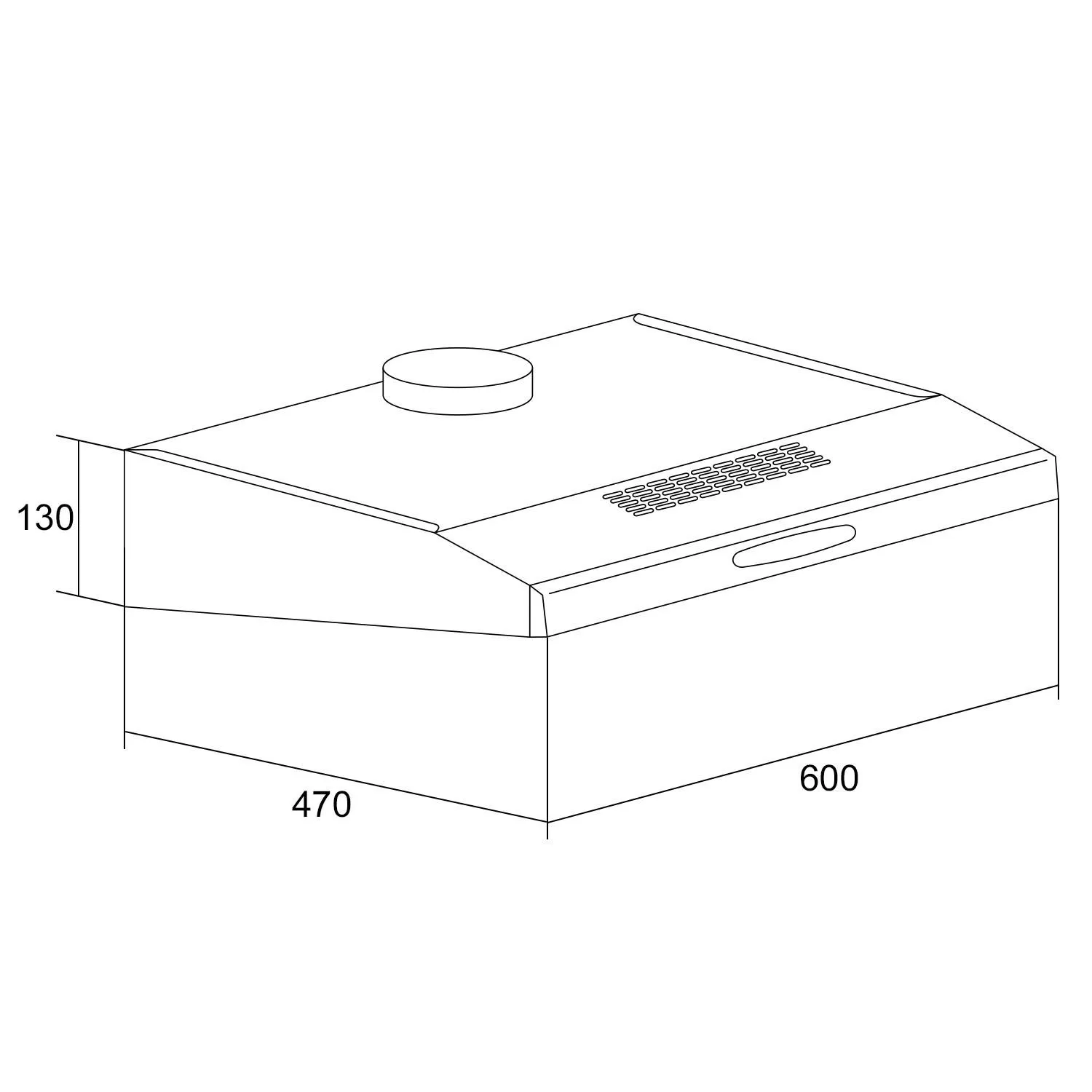 Klarstein UW60SF hotte aspirante 60 cm inox 170 m3/h