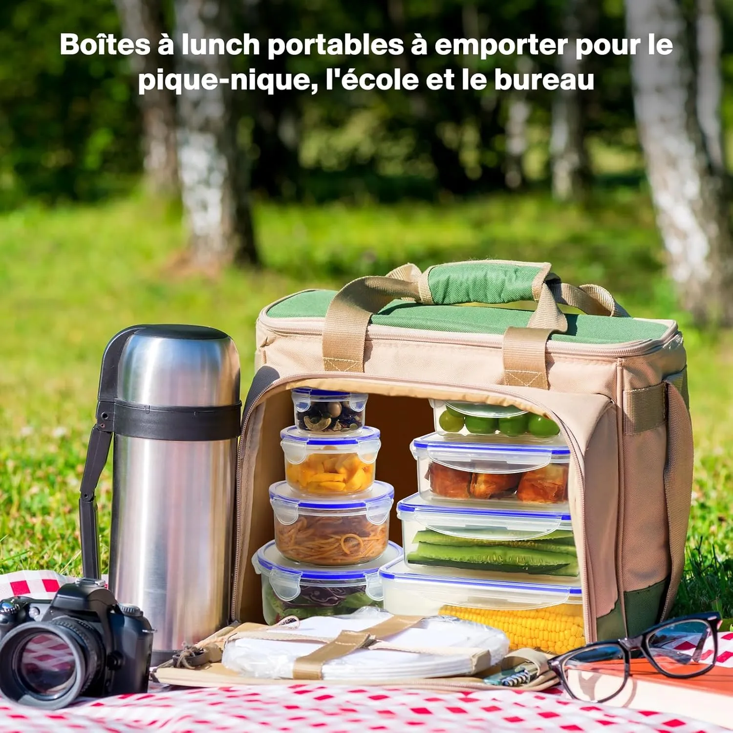 YASHE Boîte Conservation Lot 32 Pièces Sans BPA