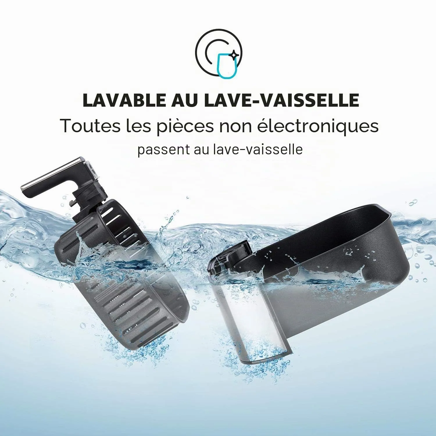Klarstein AeroVital friteuse sans huile 5,4 L 1700W inox