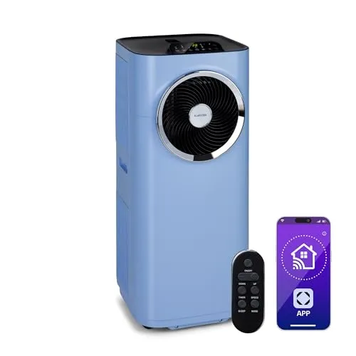 Klarstein Kraftwerk Smart climatiseur mobile bleu moyen 10000 BTU