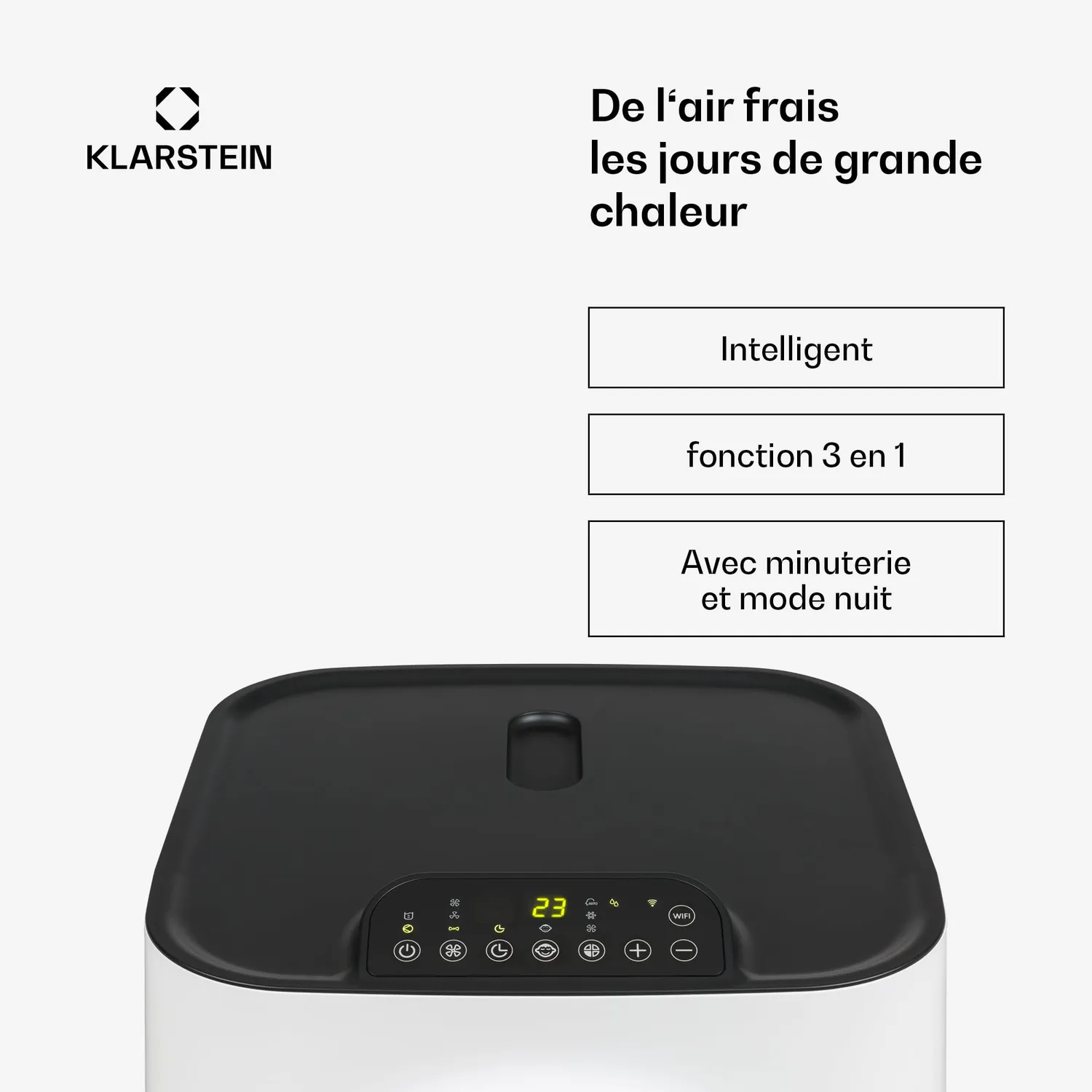 Klarstein Kraftwerk Smart 10K climatiseur mobile blanc 10000 BTU