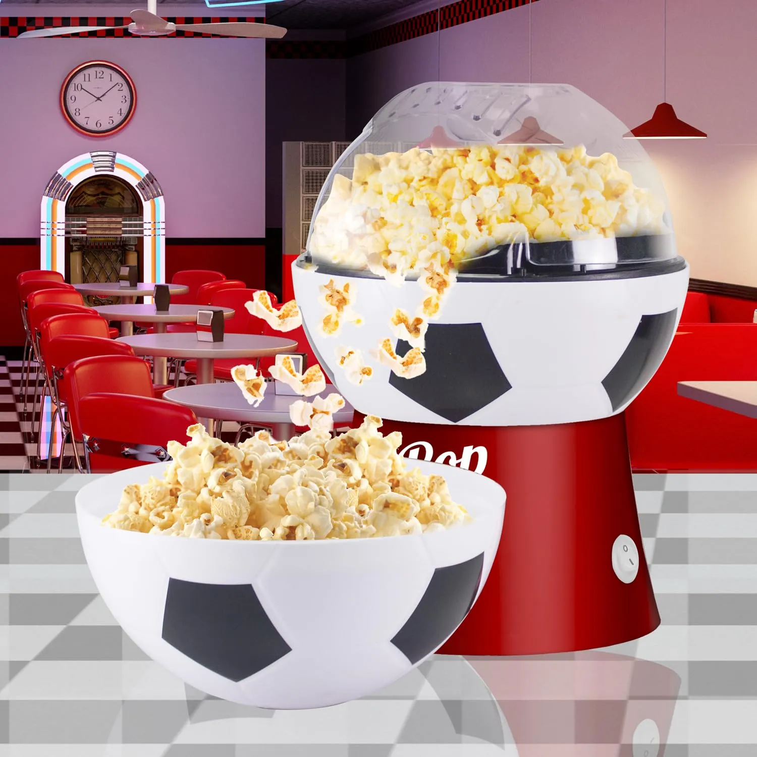 Beper P101CUD053 Machine à Popcorn Ballon Foot