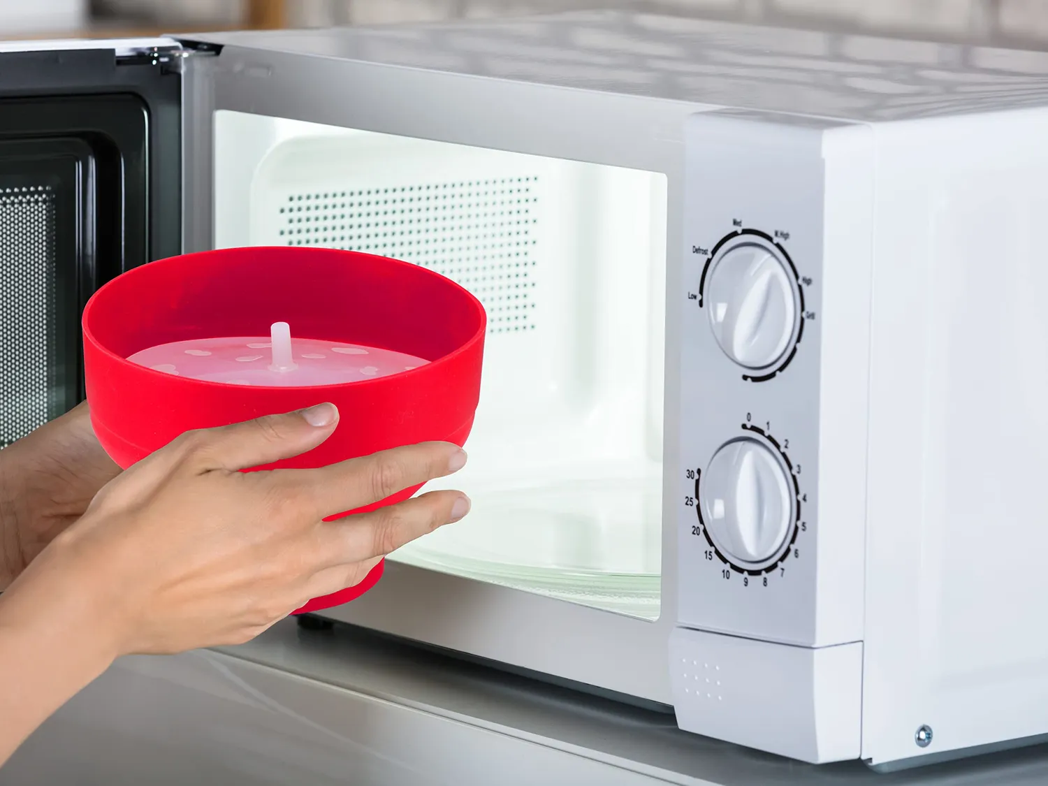 Beper C106CAS002 pop-corn micro-ondes pliable rouge 2,5 L
