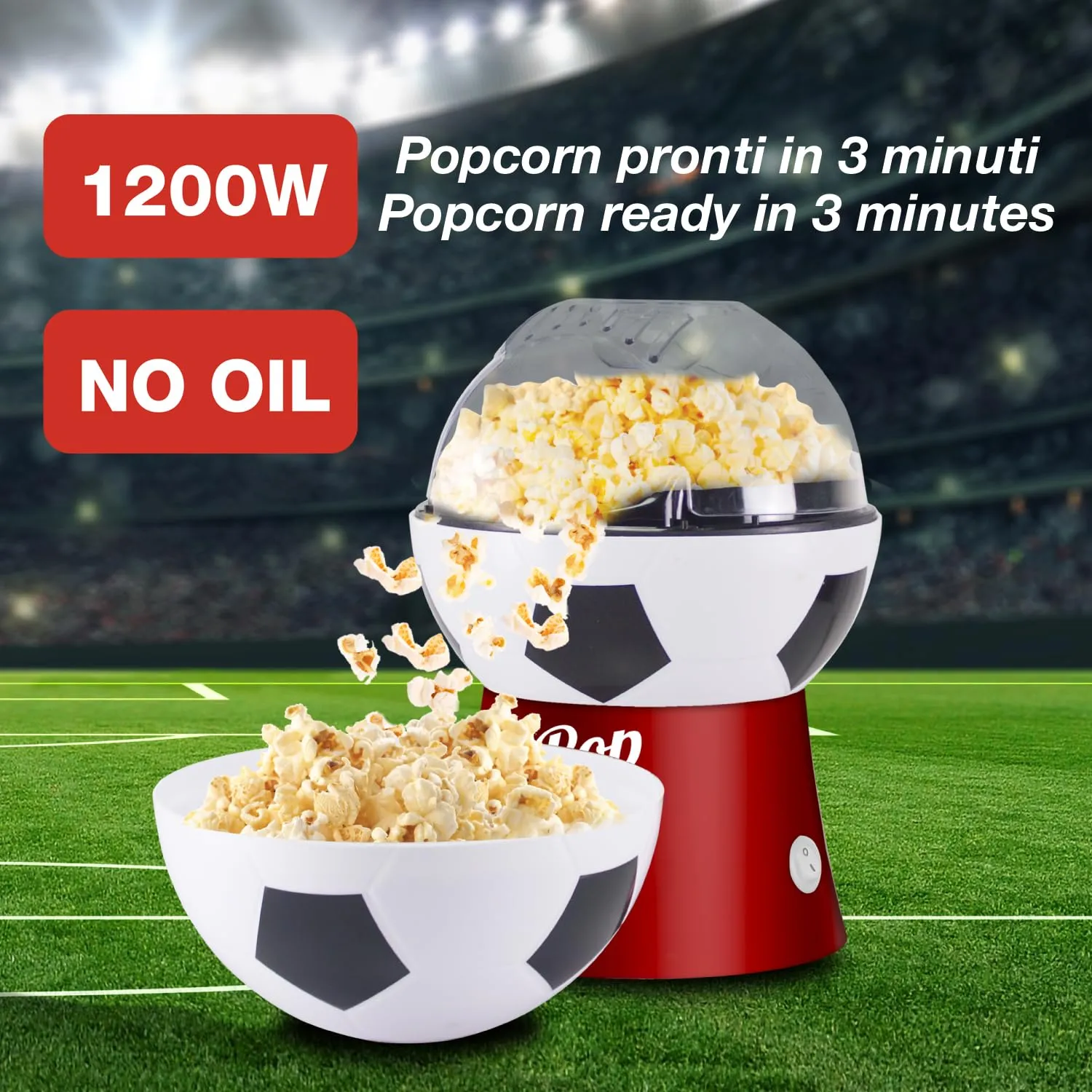 Beper P101CUD053 Machine à Popcorn Ballon Foot