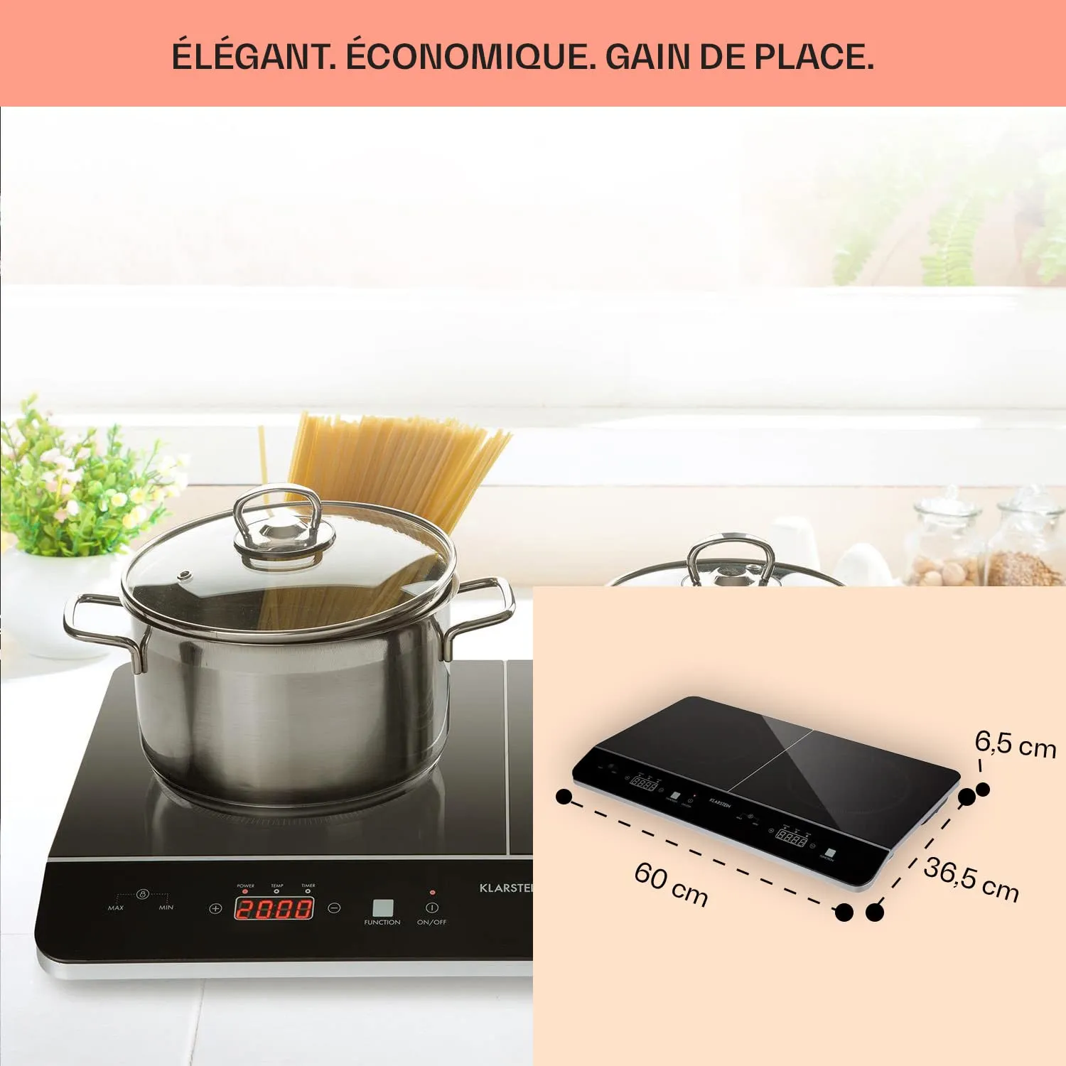 Klarstein VariCook Neo plaque induction 3500 W 2 feux