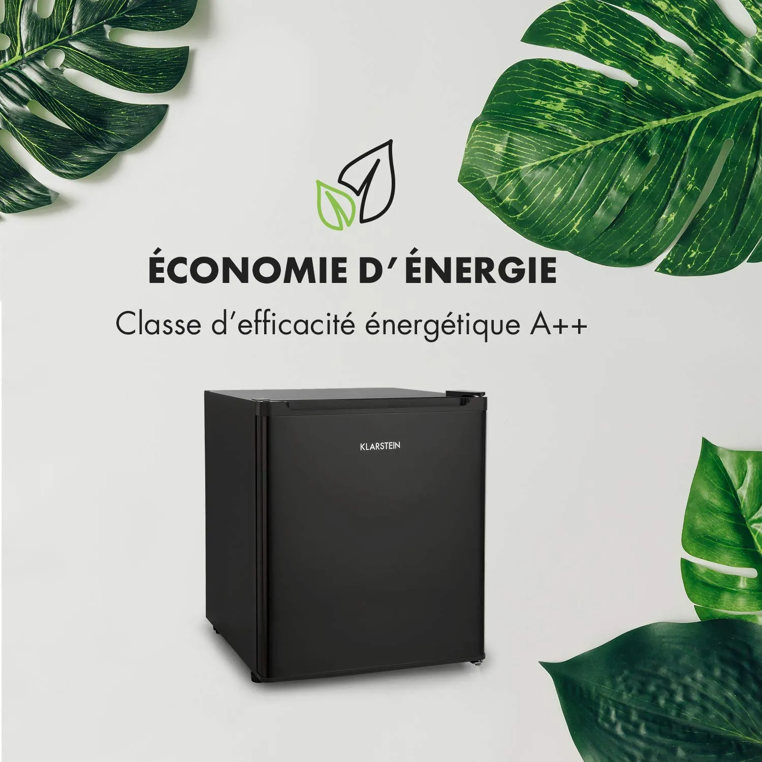 Klarstein Snoopy Eco mini-réfrigérateur 46 L noir silencieux
