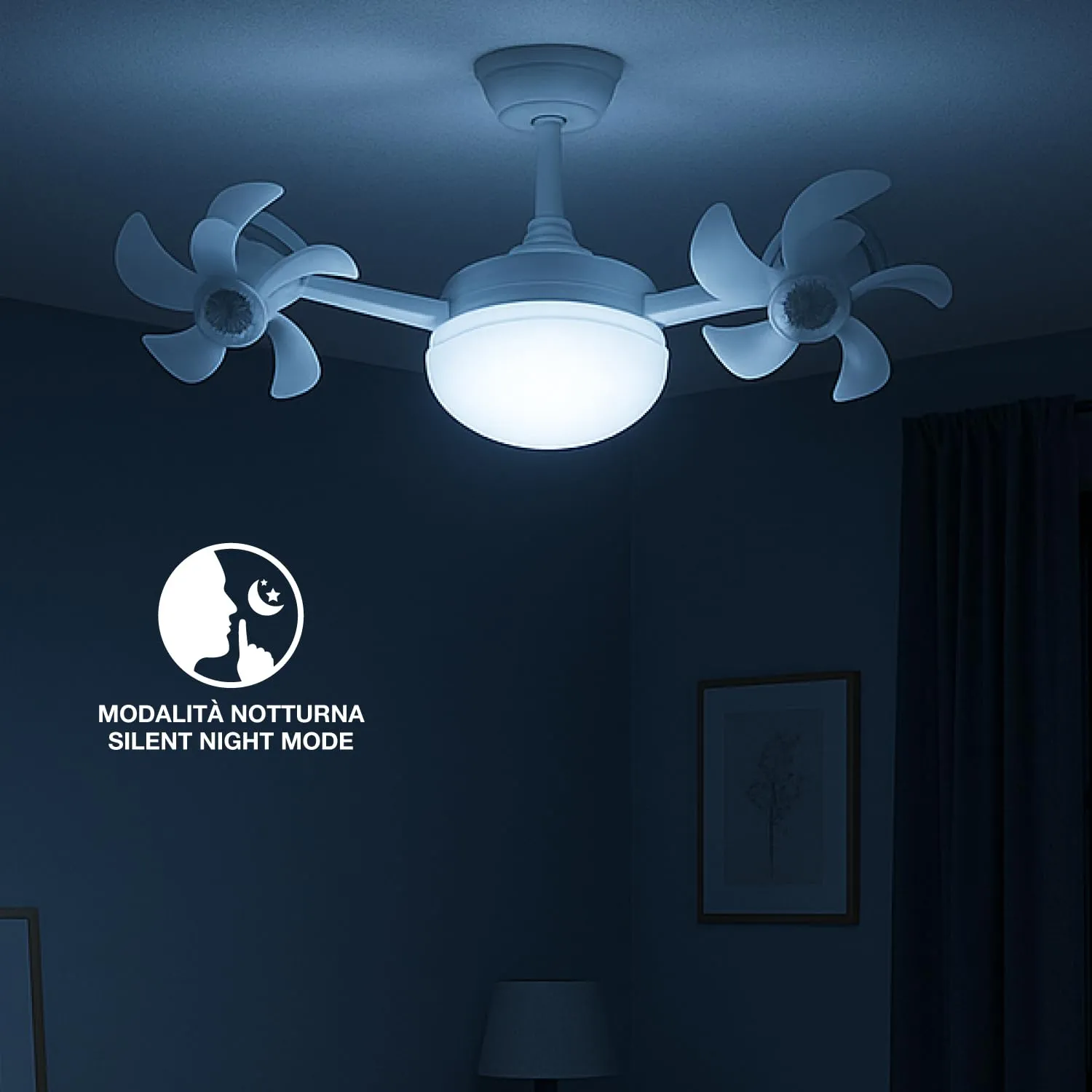 Beper P206VEN612 ventilateur plafond LED télécommande