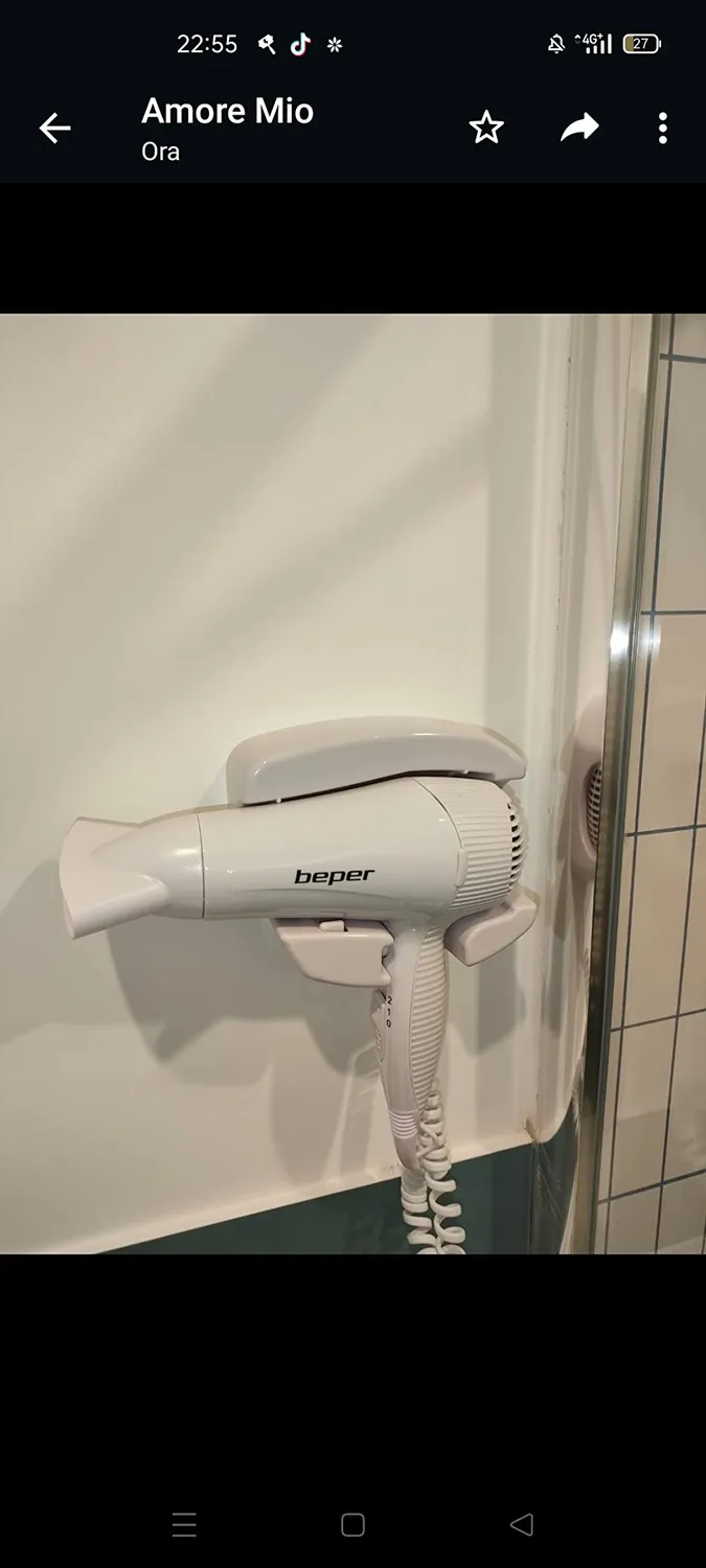 Beper 40.490 sèche-cheveux mural blanc 2000 W