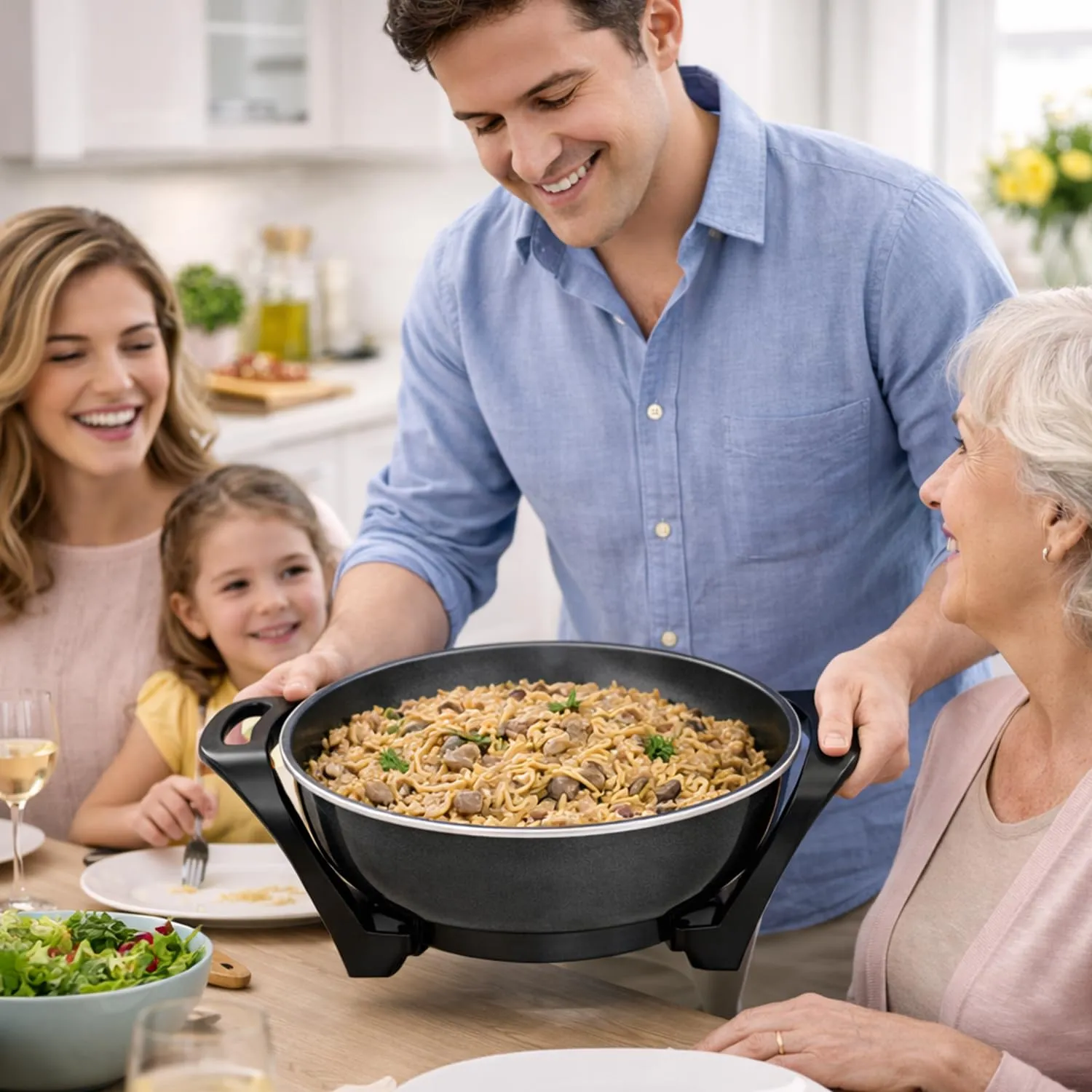 Beper P101COS100 wok électrique 33cm 5L céramique