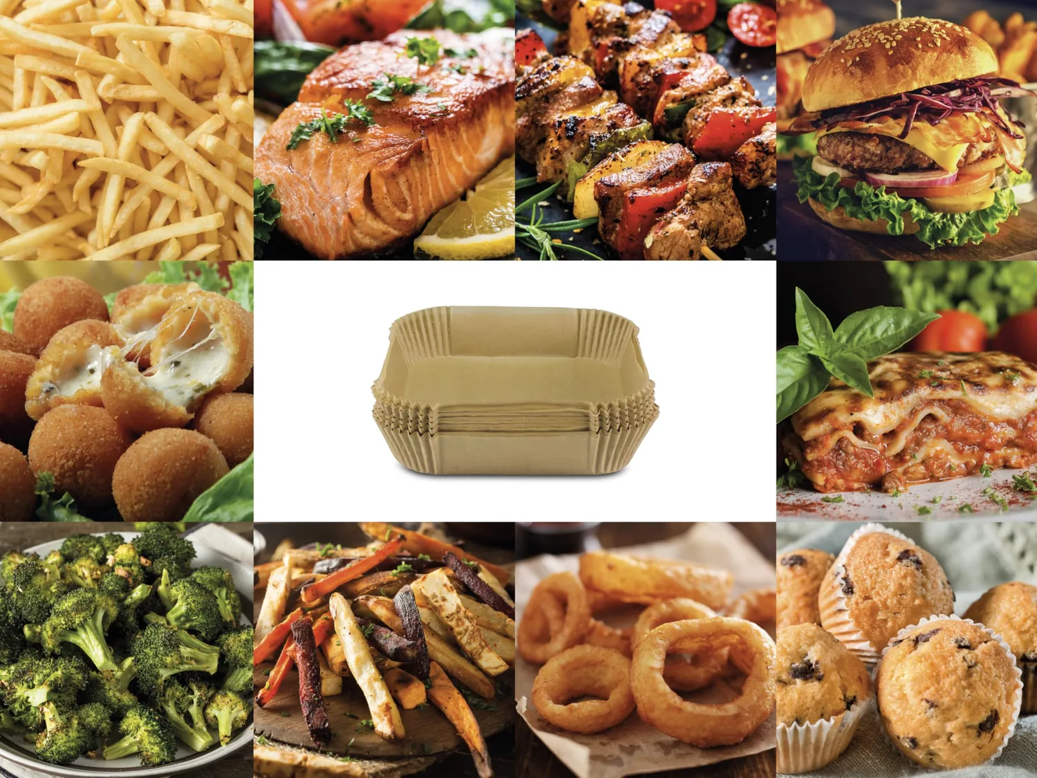 Beper C103ACC004 lot 50 barquettes papier air fryer
