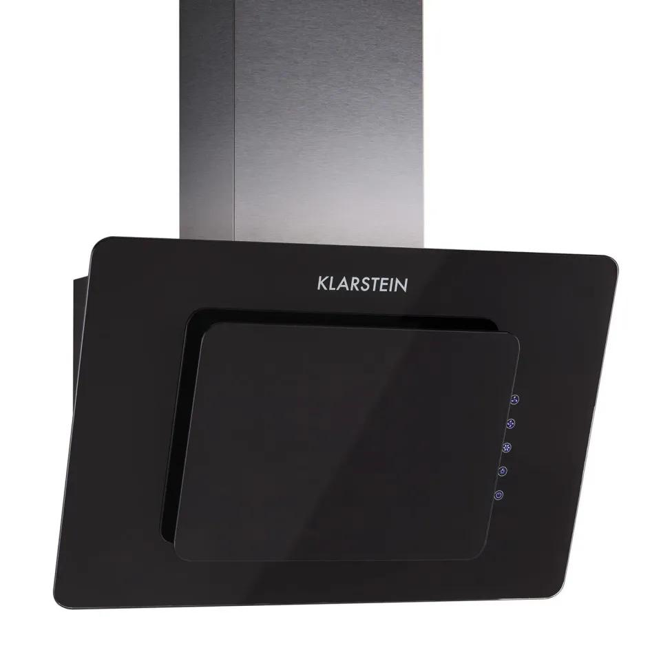 Klarstein Lorea hotte murale noir verre 290 m3/h
