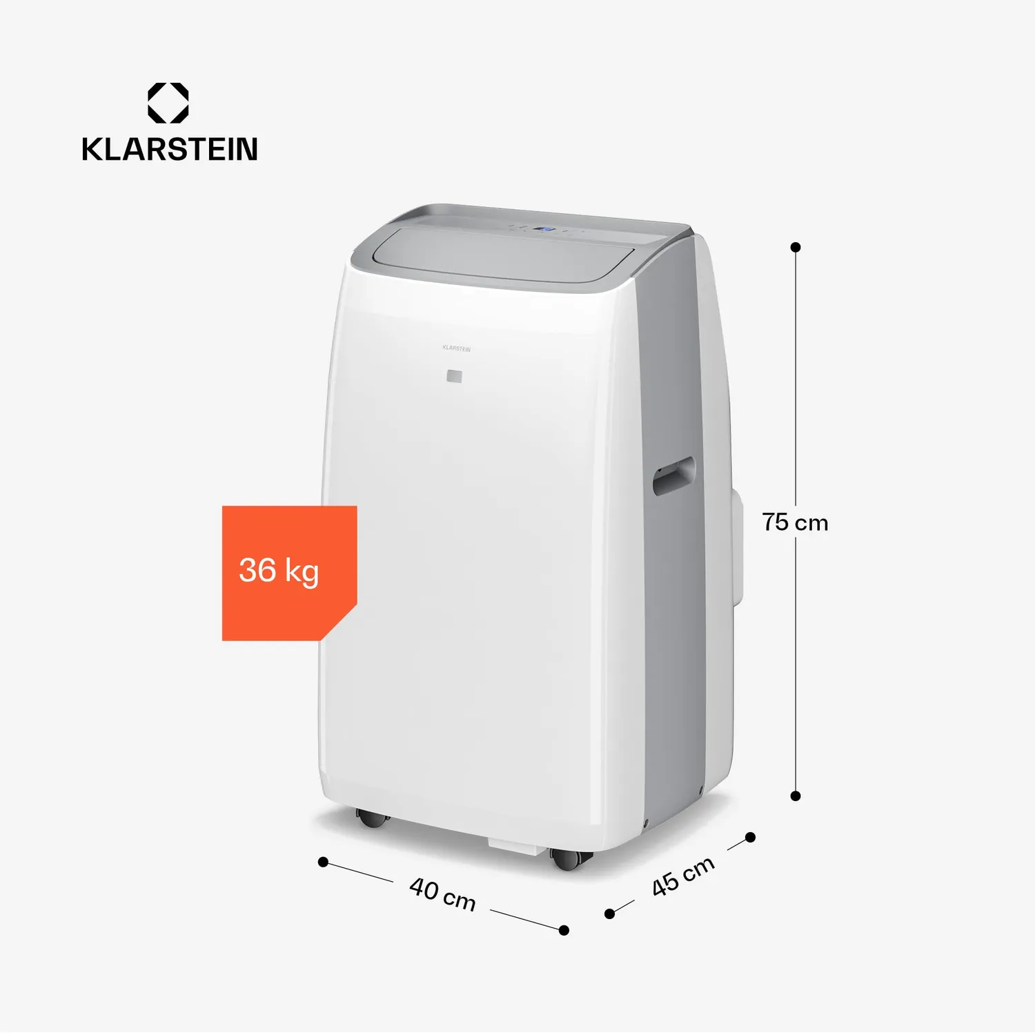 Klarstein Grandbreeze climatiseur mobile 16000BTU blanc