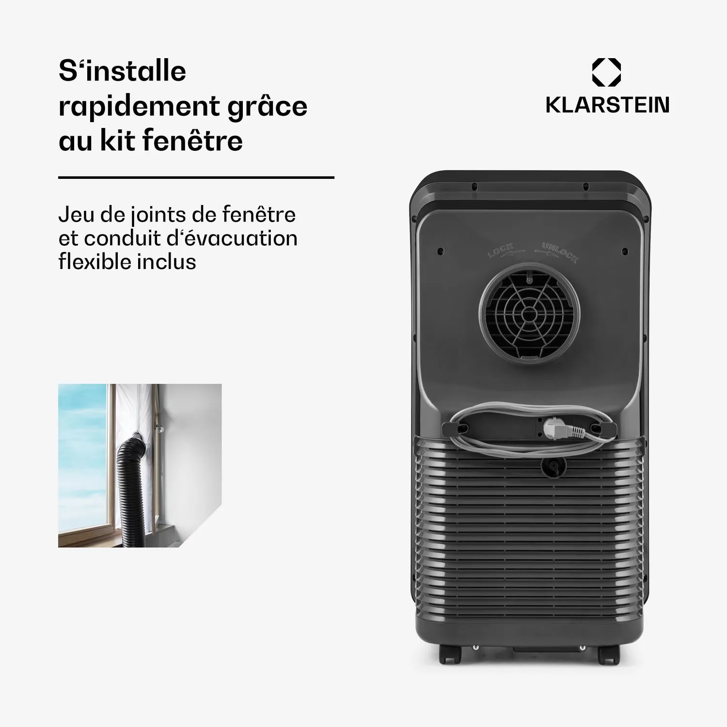 Klarstein Metrobreeze New York Smart 12k clim noir