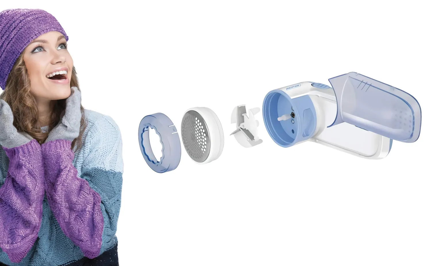 MPM MMU-04 rasoir anti-peluches piles réservoir