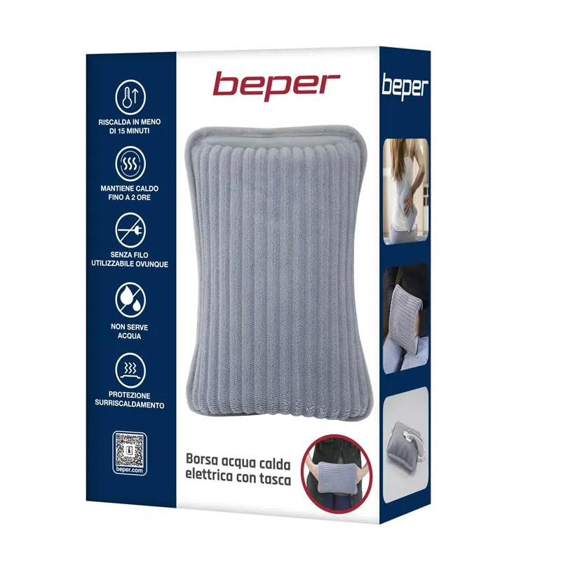 Beper P203TFO002 bouillotte électrique poches mains