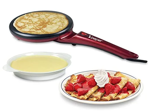 Beper BT.710Y crêpière électrique avec poignée 20 cm
