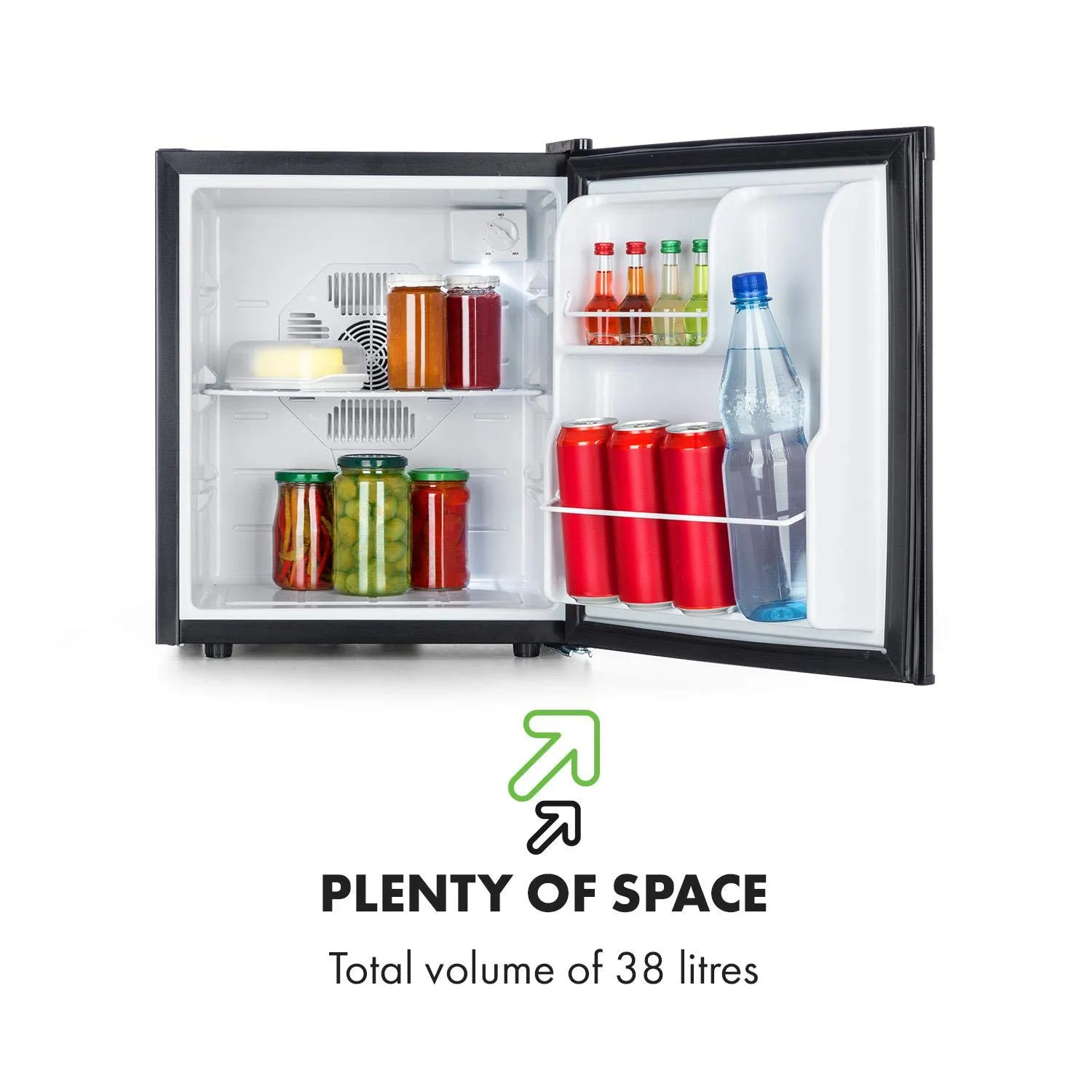 Klarstein CoolTour 38 mini-frigo noir 38L 5-12°C