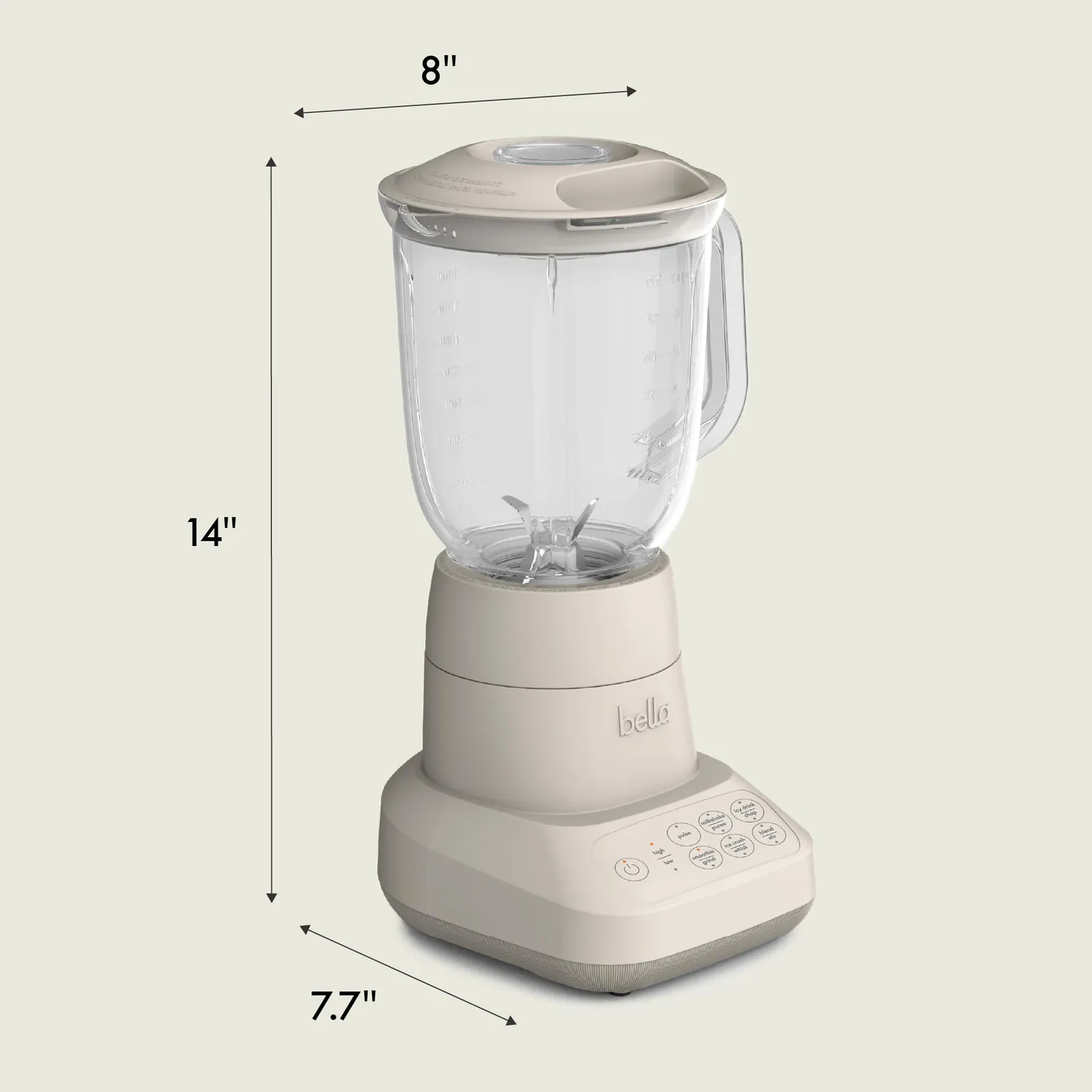 Bella Flip Store blender 10 vitesses 6 tasses avoine