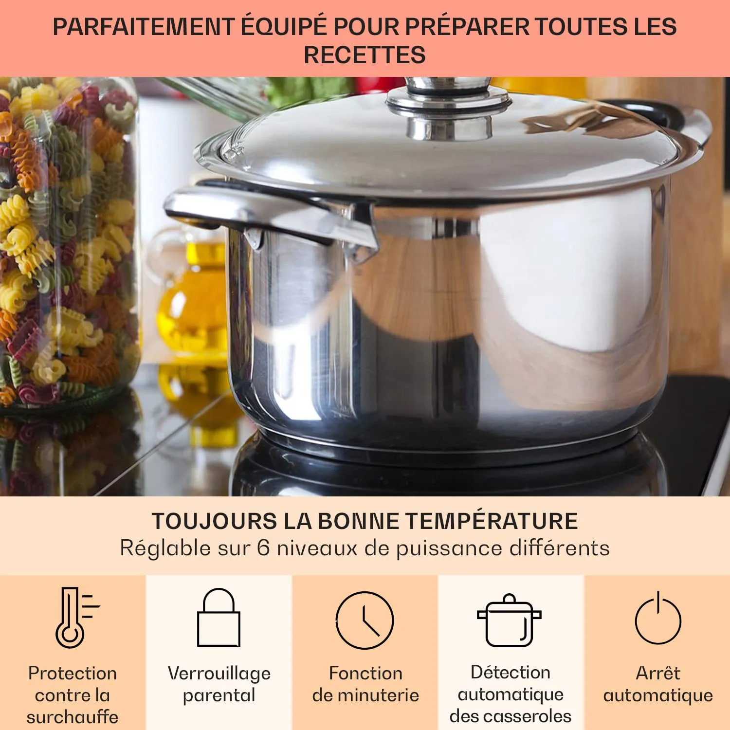Klarstein VariCook Neo plaque induction 3500 W 2 feux