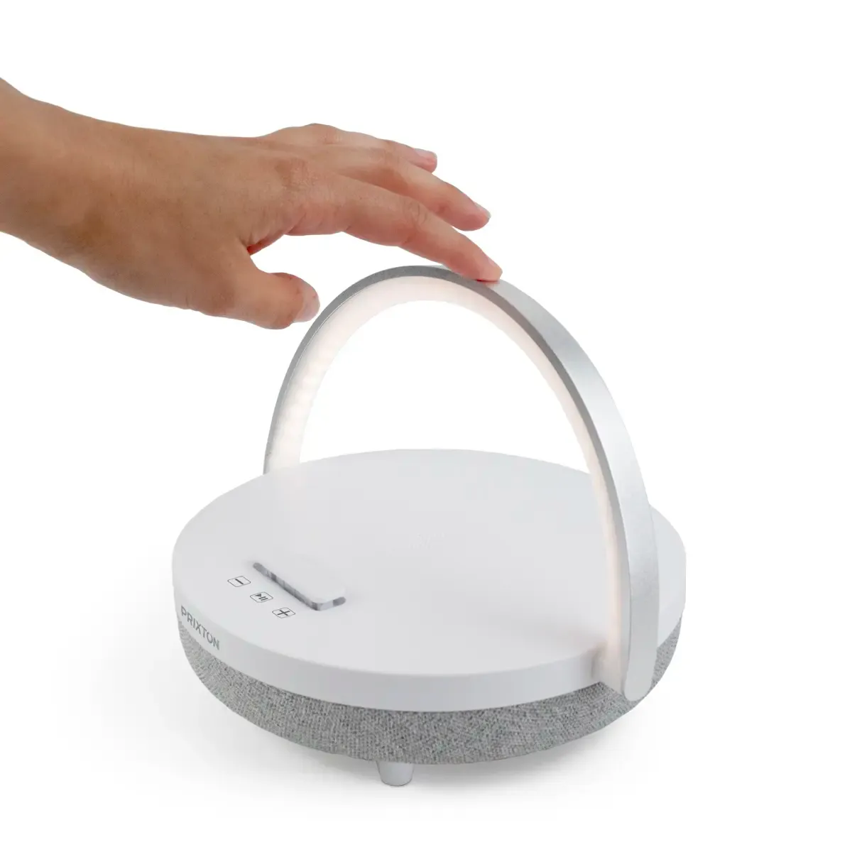 Prixton Speaker Light enceinte blanche 10W chargeur induction