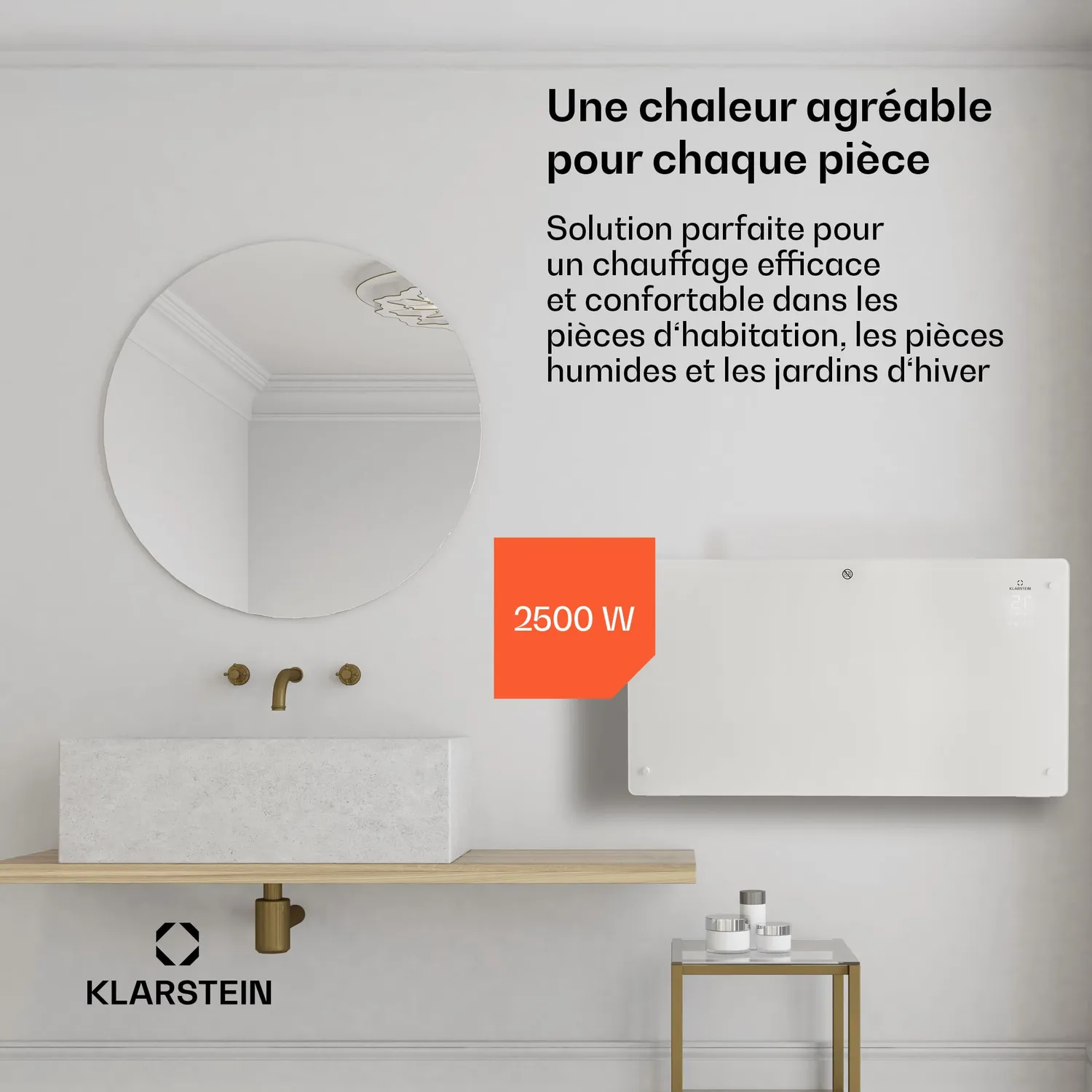 Klarstein 2500W Smart radiateur électrique connecté