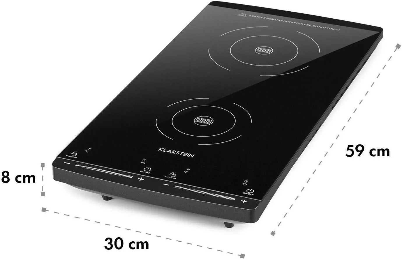 Klarstein VariCook Slim plaque induction 30 cm noir 2900W