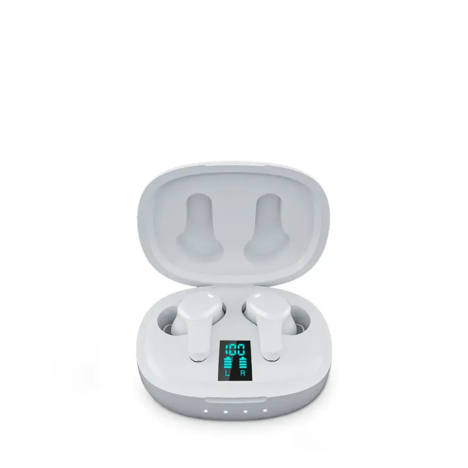 Prixton TWS159 écouteurs blanc ENC ANC 3,5 h + boîtier