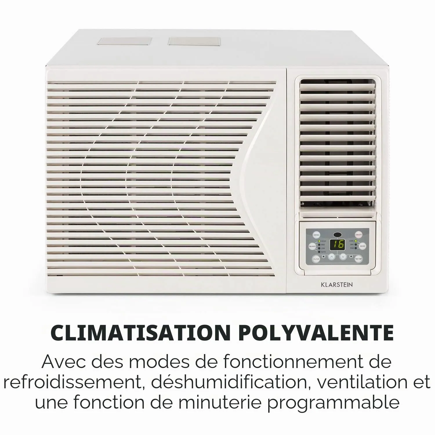Klarstein Frostik climatiseur fenêtre 9000 BTU blanc 2,7 kW