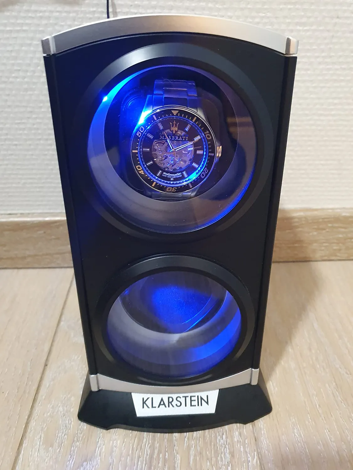 Klarstein St.Gallen remontoir montre 2 montres noir silencieux