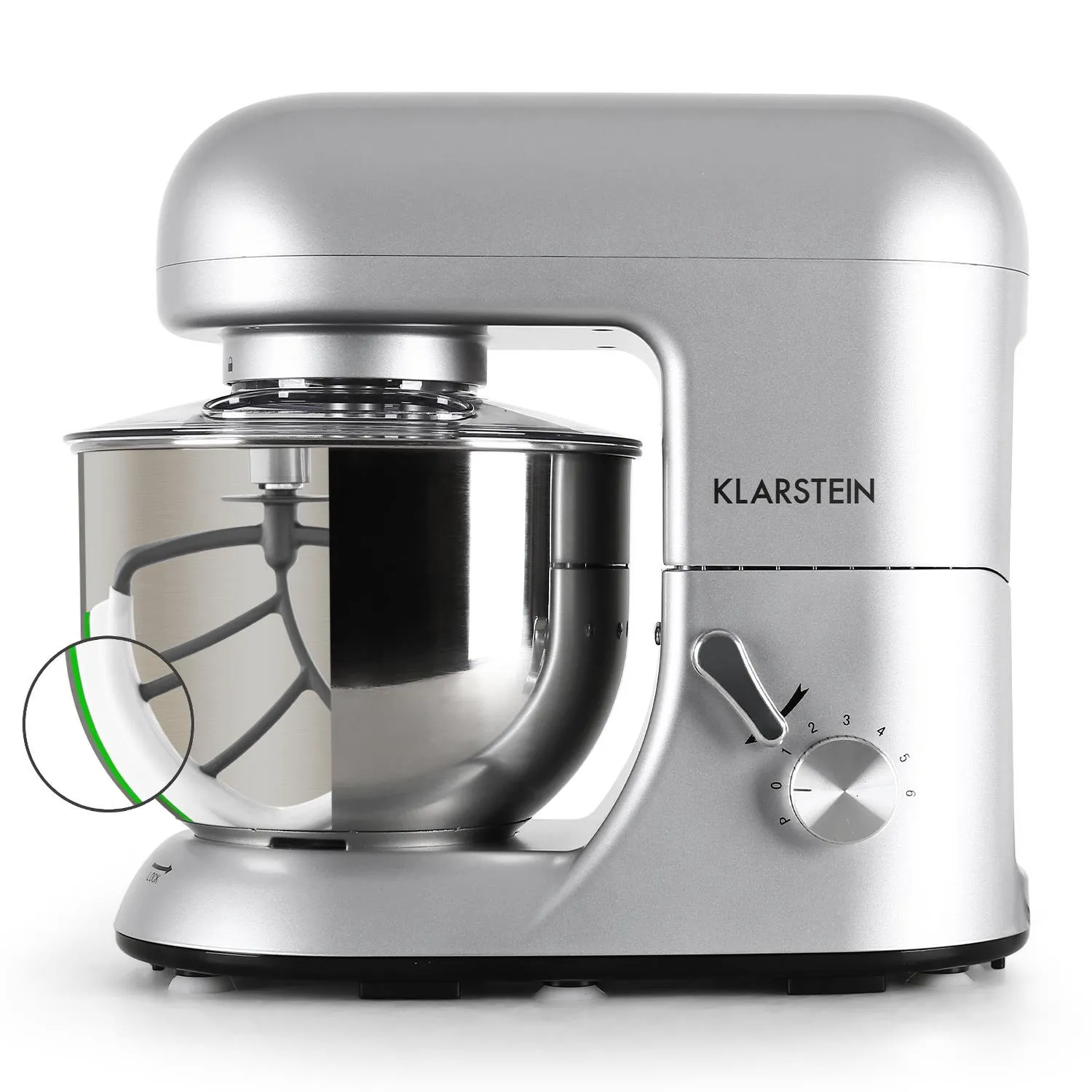 Klarstein Bella Argentea robot cuisine 5,2 L argenté