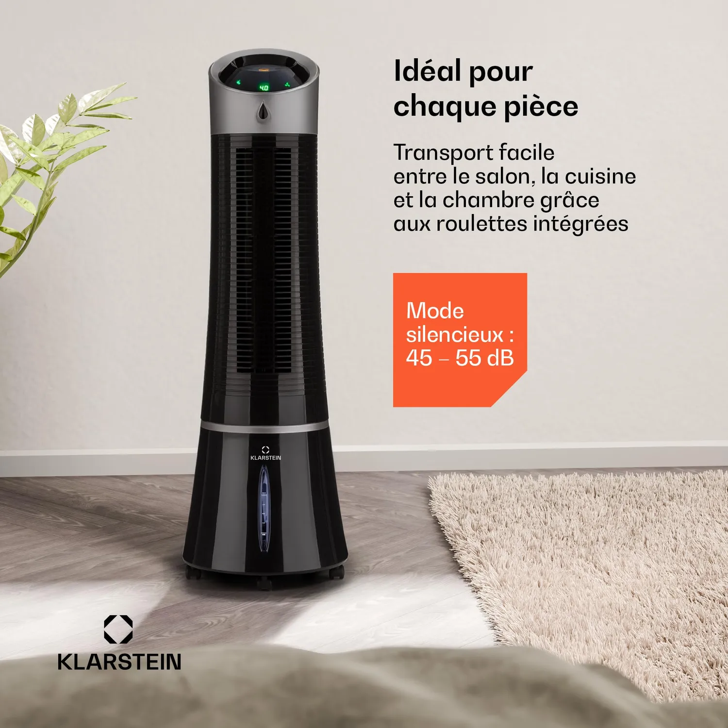 Klarstein Skyscraper Ice Smart Rafraîchisseur 6L Noir