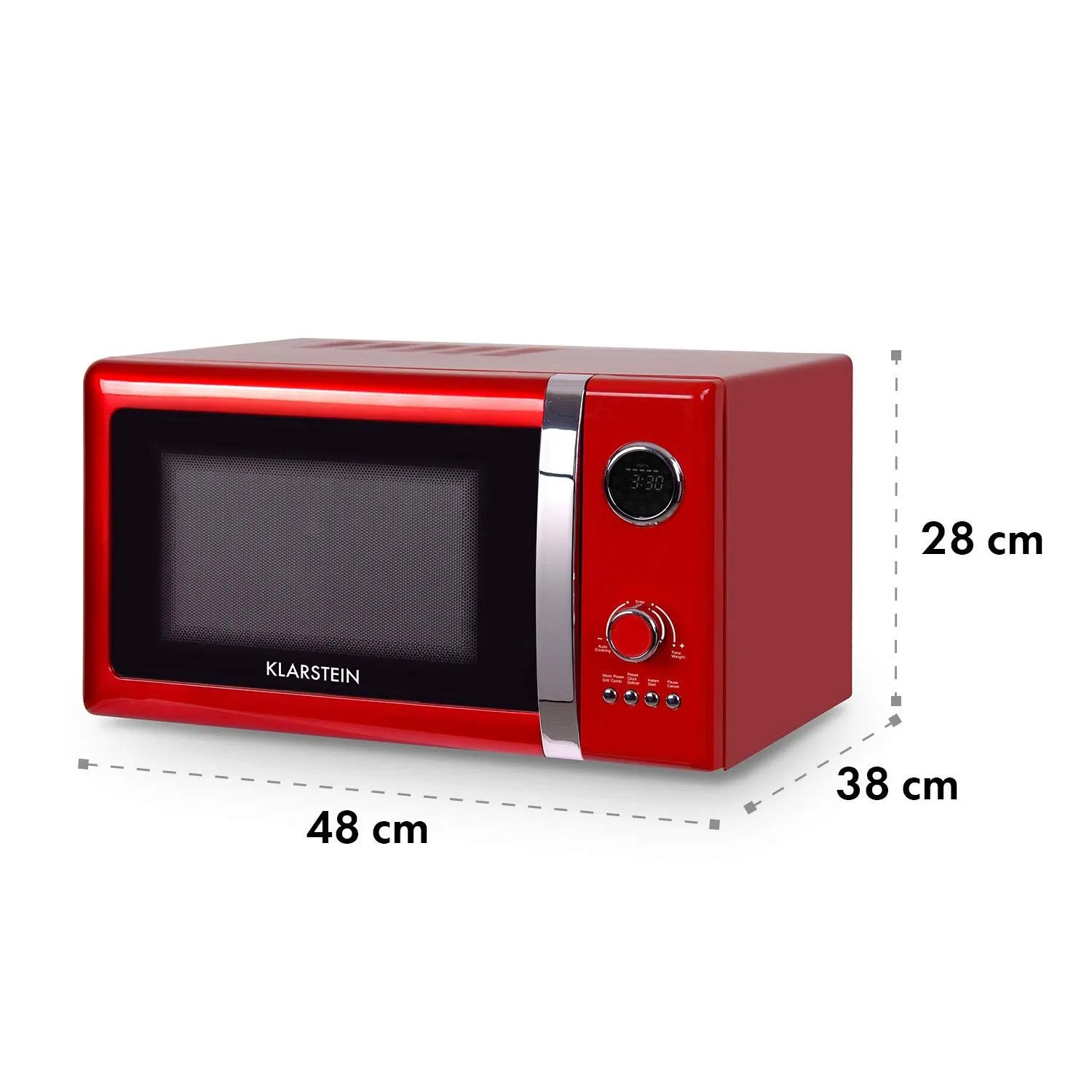 Klarstein Fine Dinesty micro-ondes gril 23 L rouge