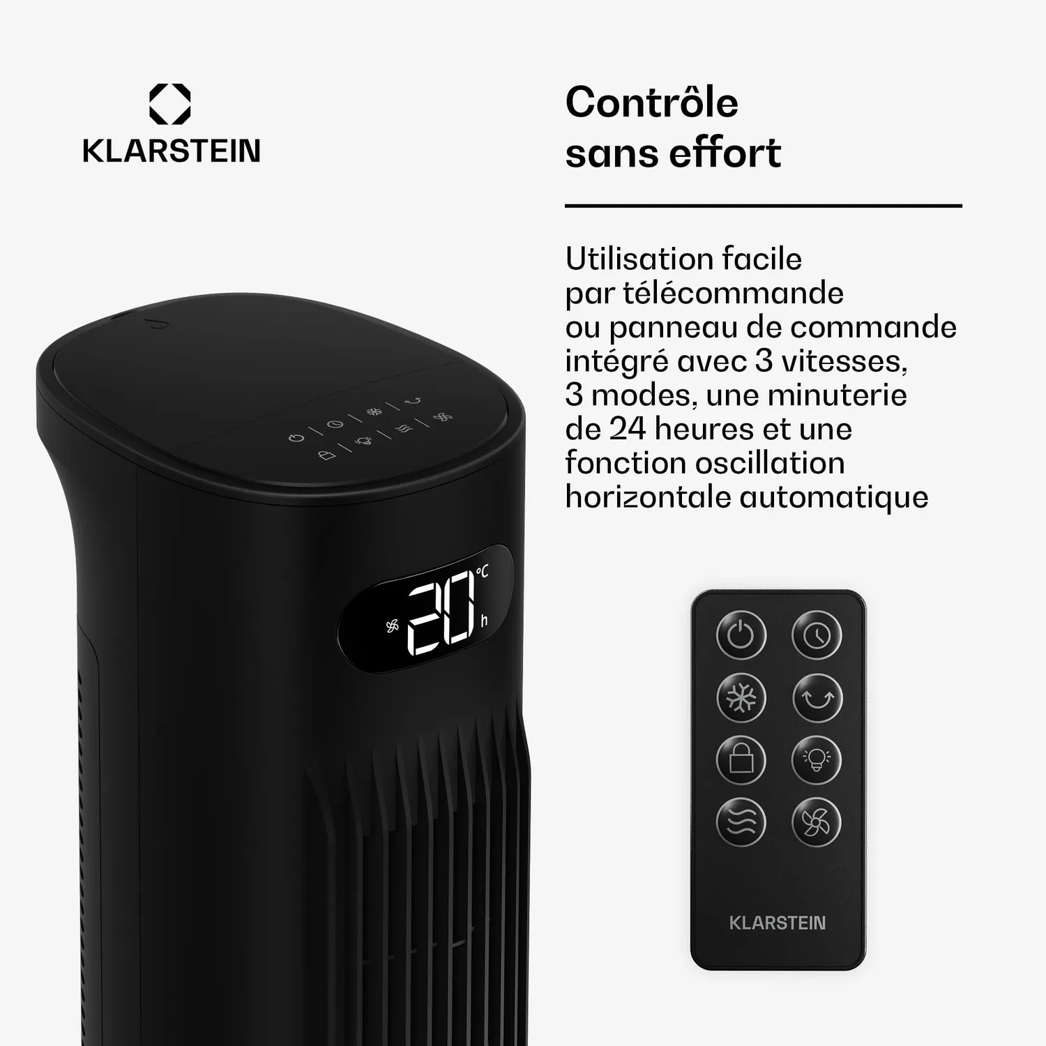 Klarstein Polar Smart rafraîchisseur 5 L noir 30 m²