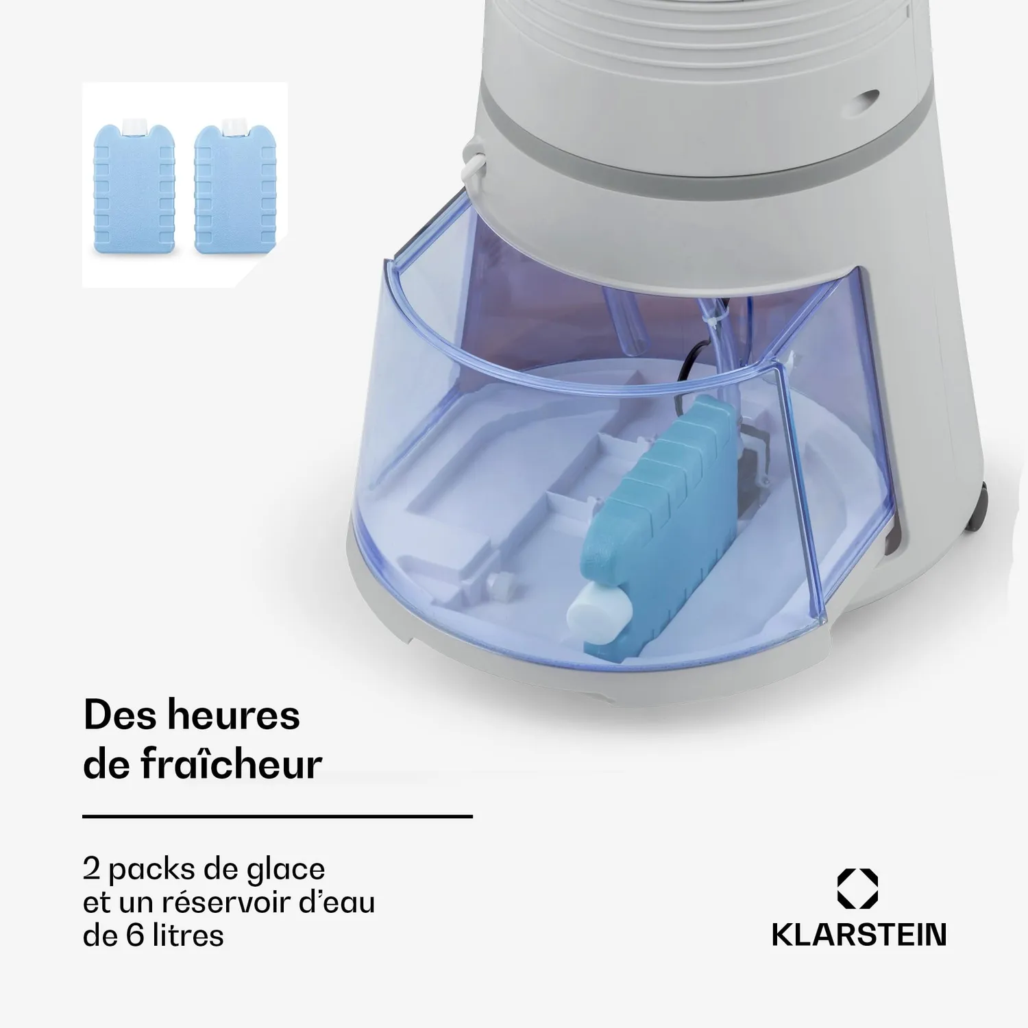 Klarstein Skyscraper Ice Smart Rafraîchisseur 6L Gris Clair