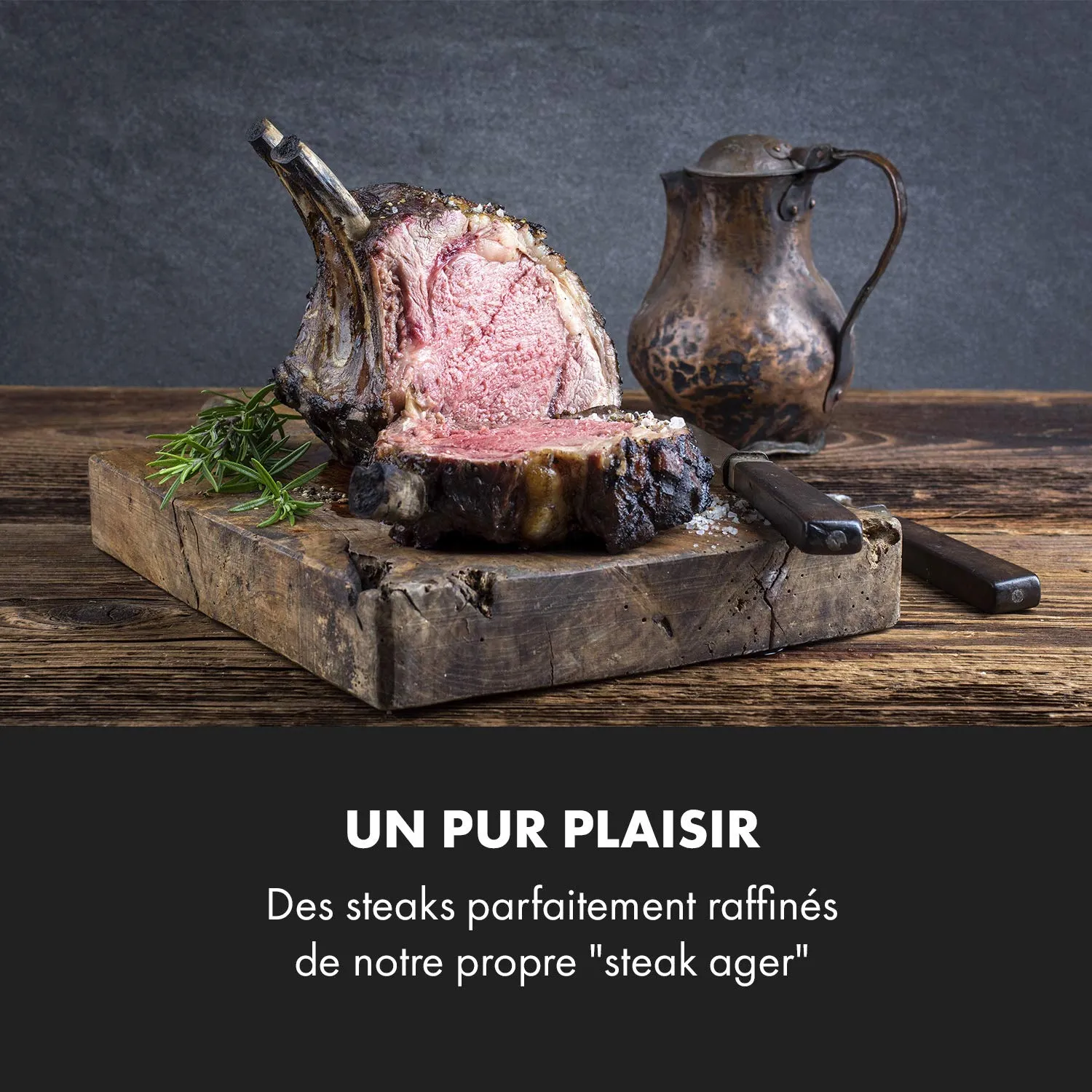 Klarstein Steakhouse frigo maturation 98 L argent