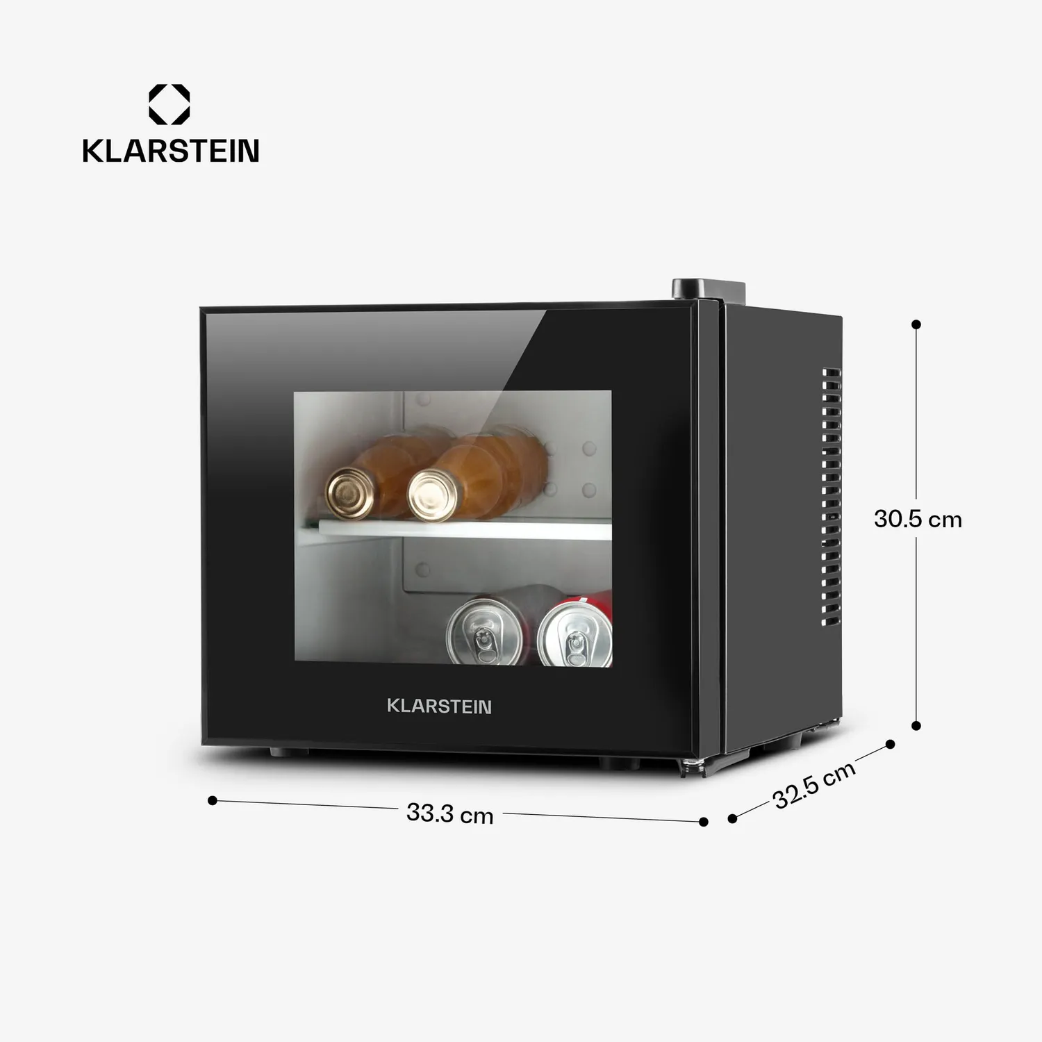 Klarstein Frosty Mini mini frigo 10 L noir silencieux 30 dB